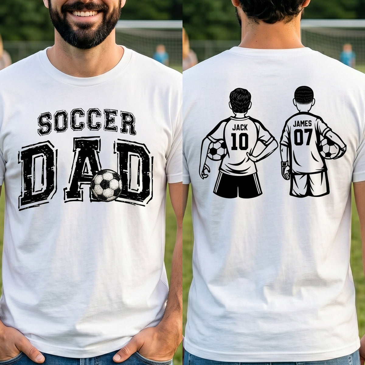 Soccer Dad, Daddy, Grandpa - Personalized Shirt