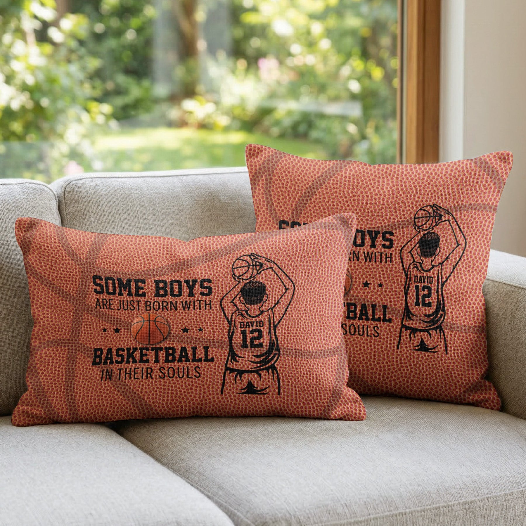 Some Boys Are Just Born With Basketball In Their Souls - Personalized Pillow Cover
