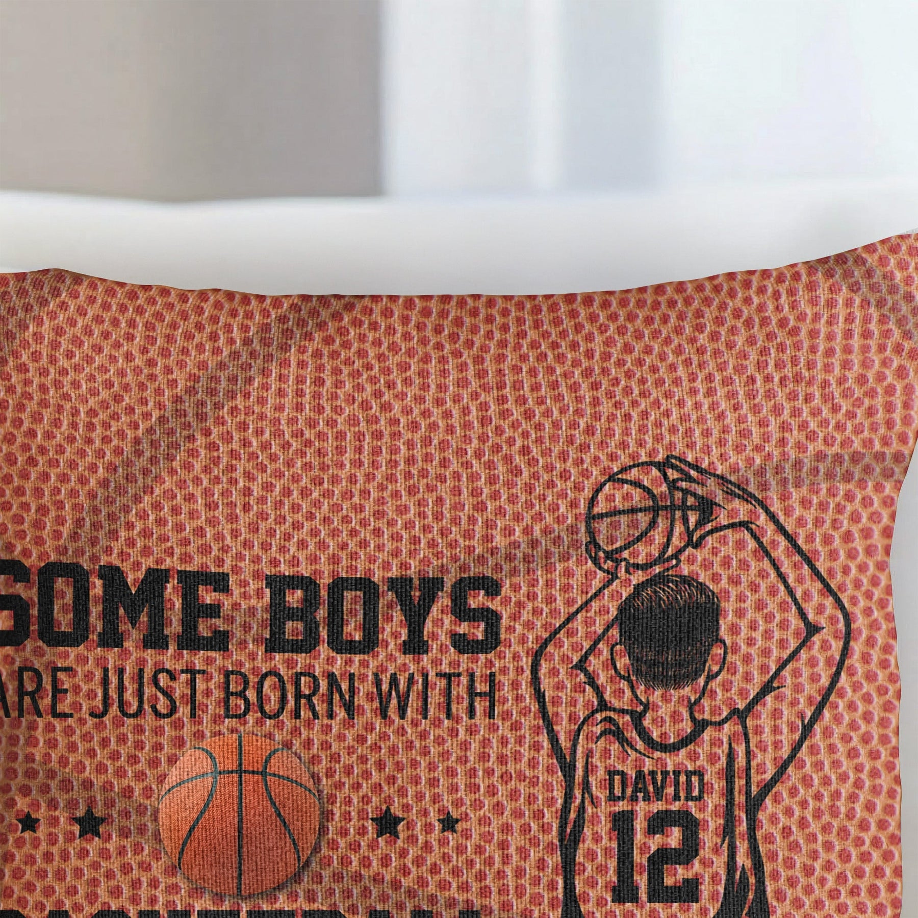 Some Boys Are Just Born With Basketball In Their Souls - Personalized Pillow Cover