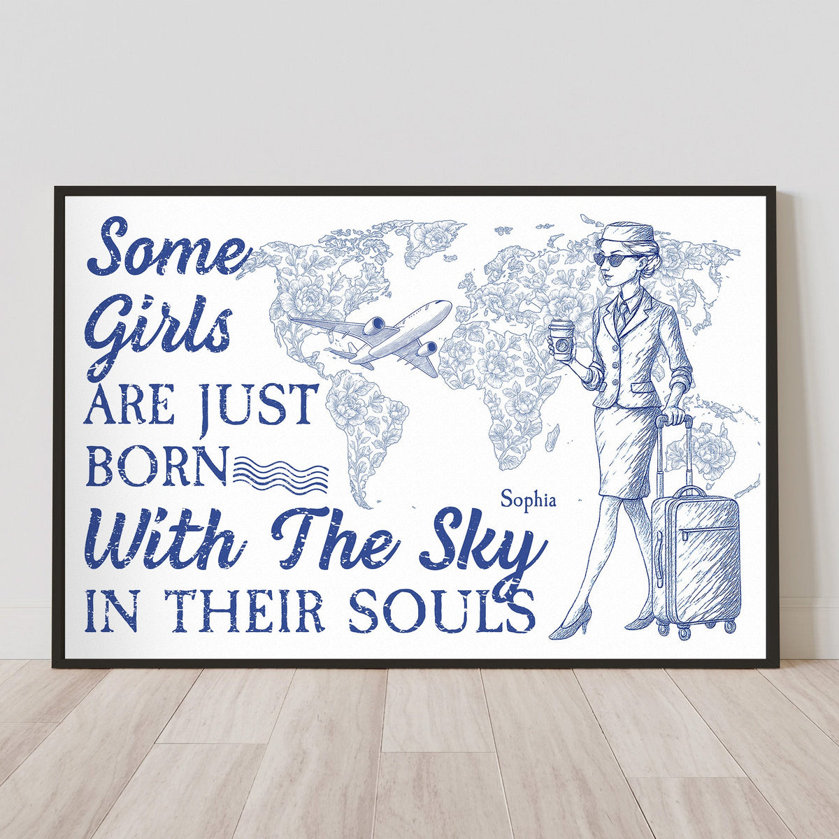 Some Girls Are Just Born With The Sky - Personalized Poster