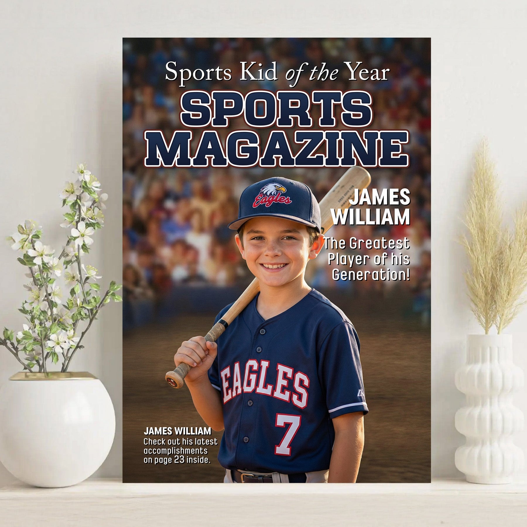 Sport Kid Magazine - Personalized Photo Poster