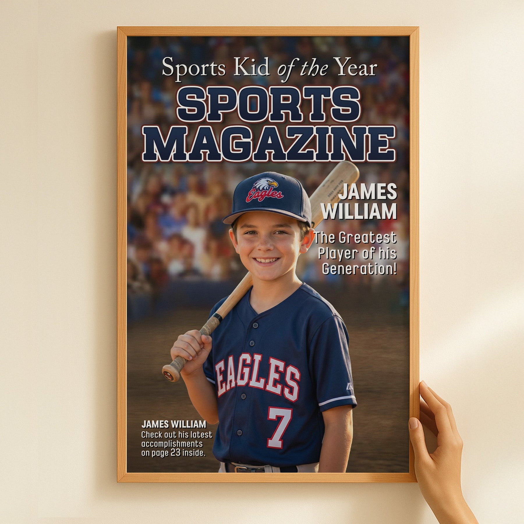 Sport Kid Magazine - Personalized Photo Poster