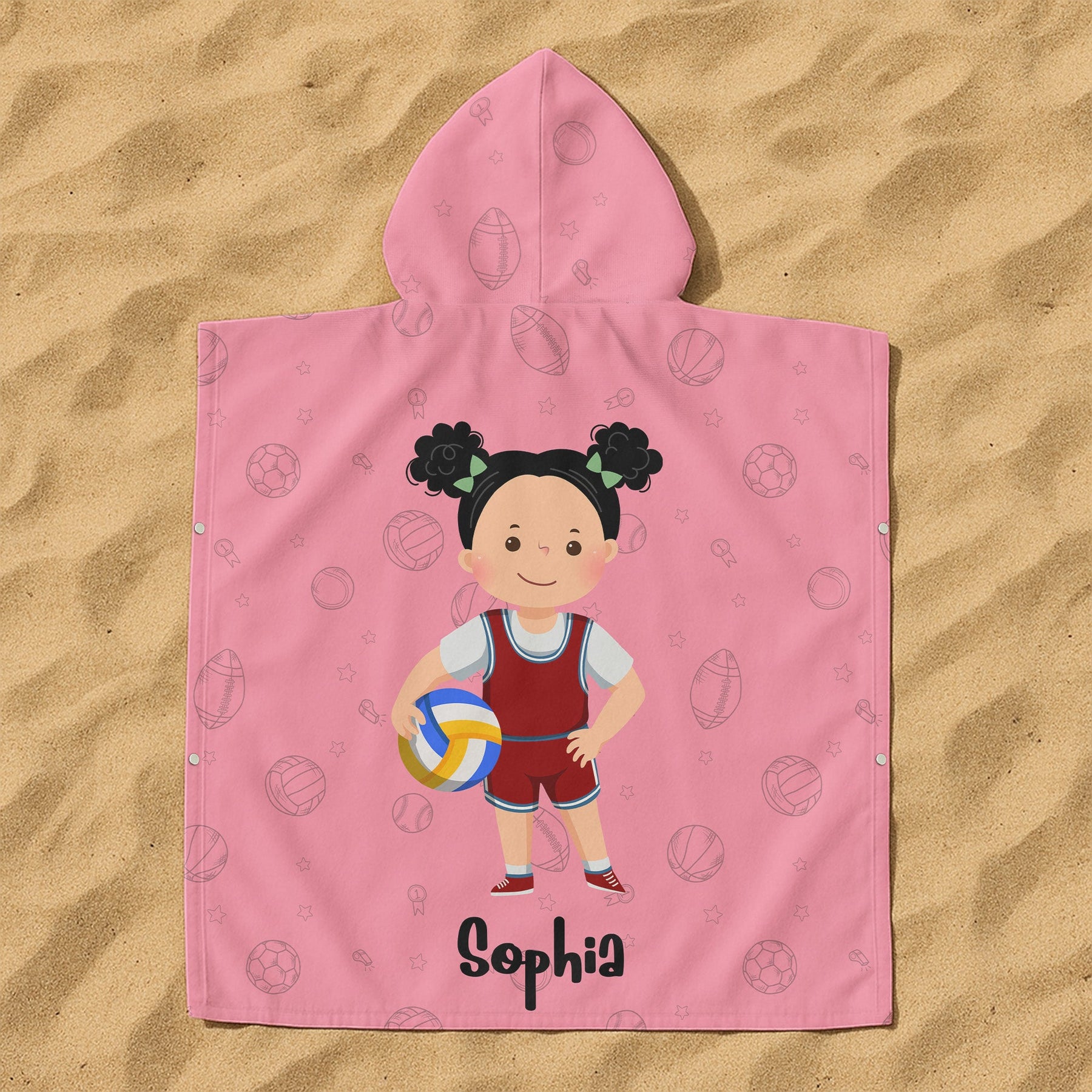 Sport Kids - Personalized Photo Kids Hooded Towel