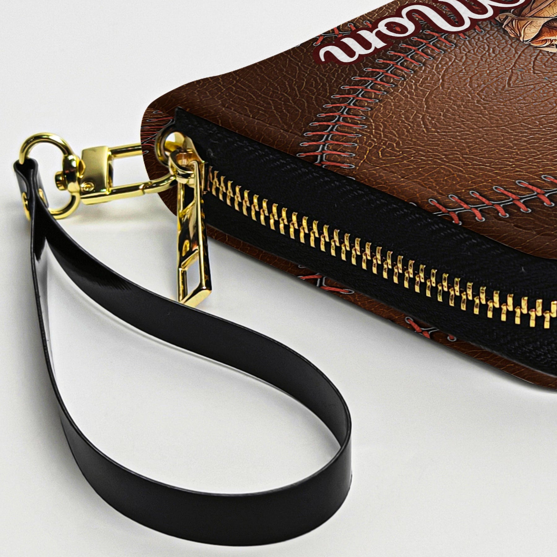 Sport Mom Baseball Softball Lovers - Personalized Leather Long Wallet