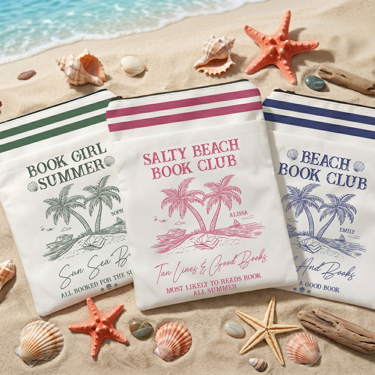 Summer Beach Book Club - Personalized Book Sleeve