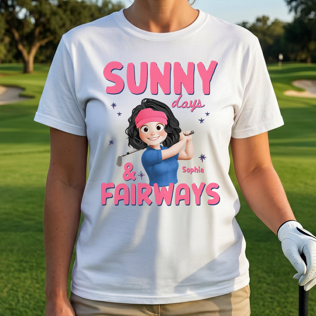 Sunny Days & Fairways - Personalized Shirt