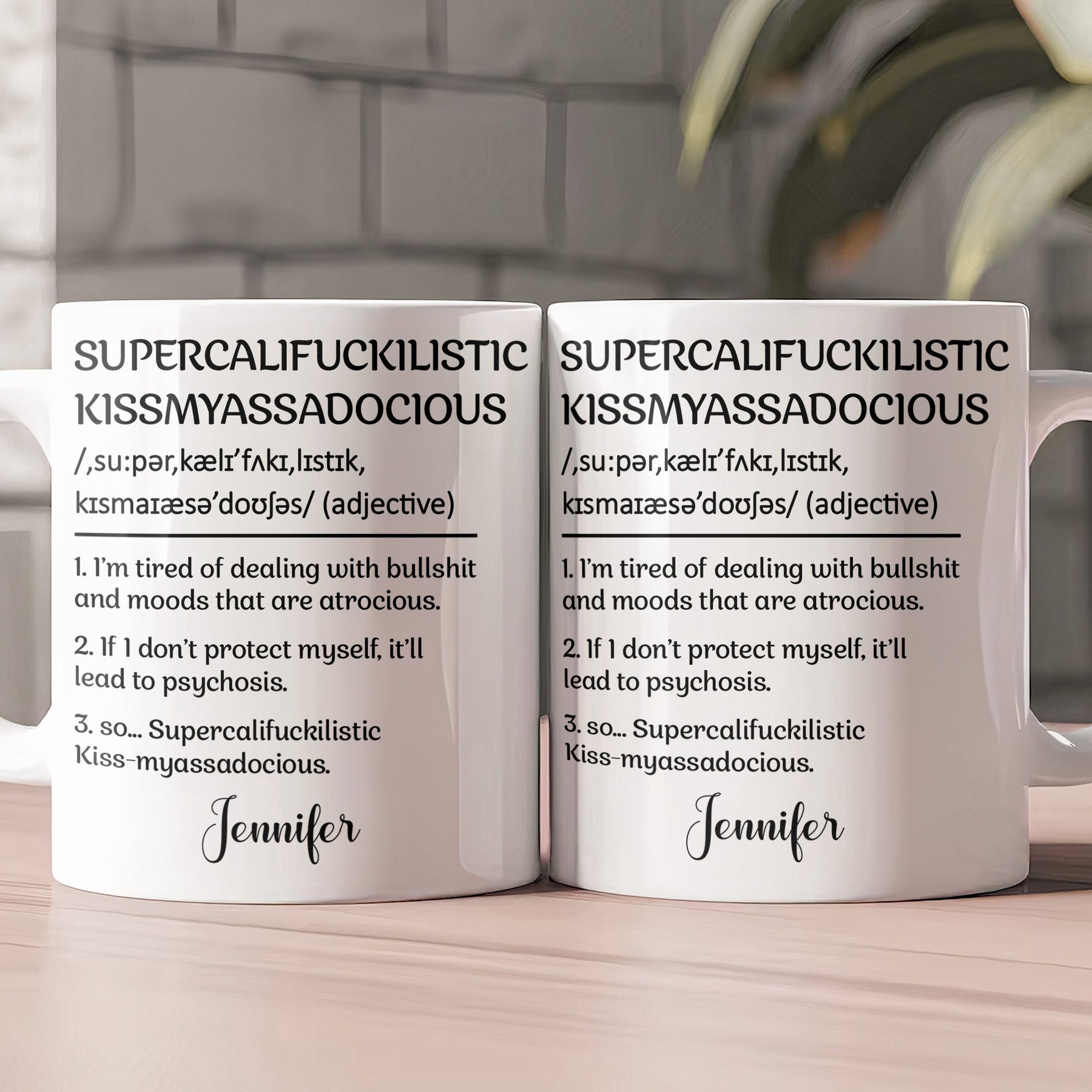Supercalifuckilistic Funny Gift For Coworker Team - Personalized Mug
