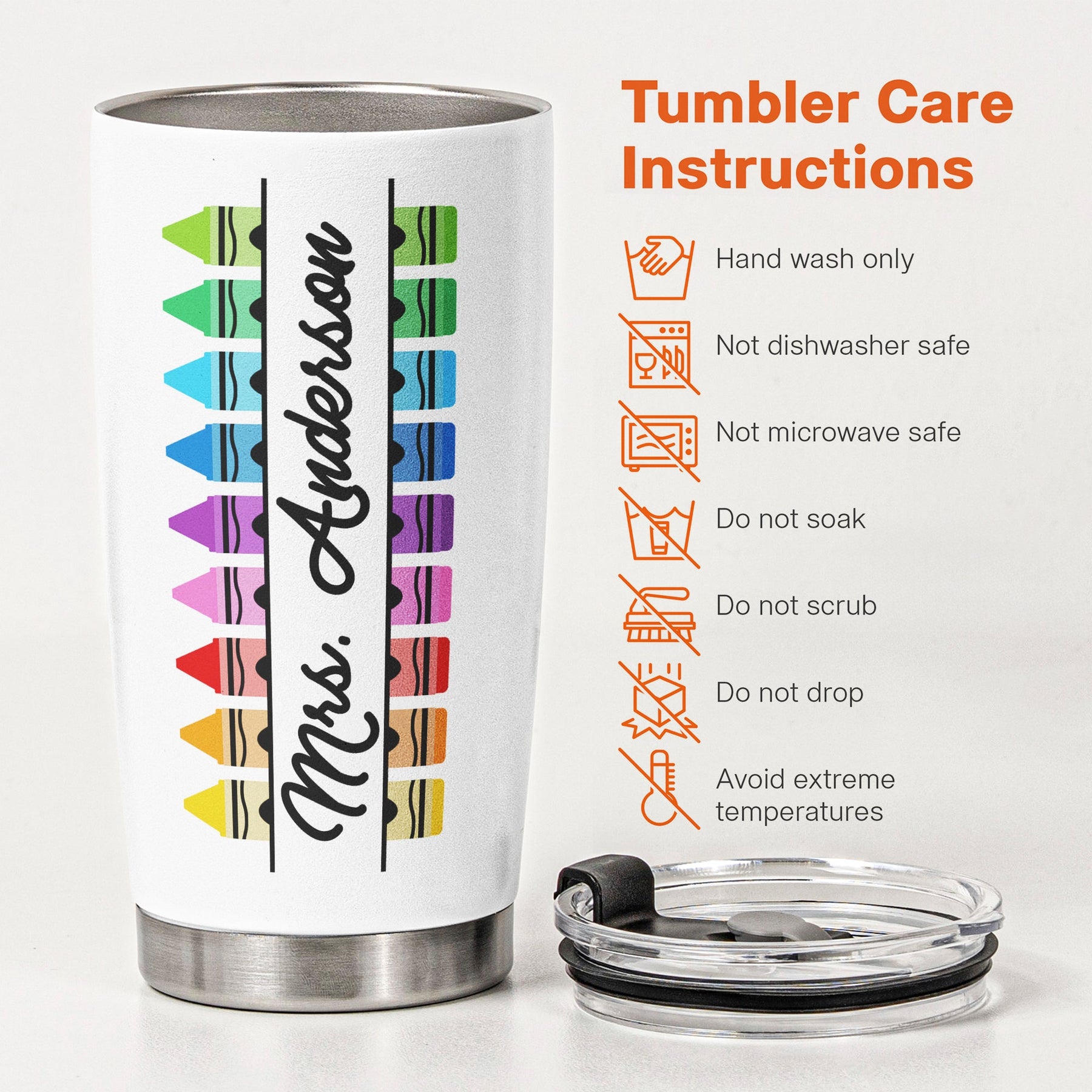 Teacher Custom Name Appreciation End Of Year Gift - Personalized Tumbler