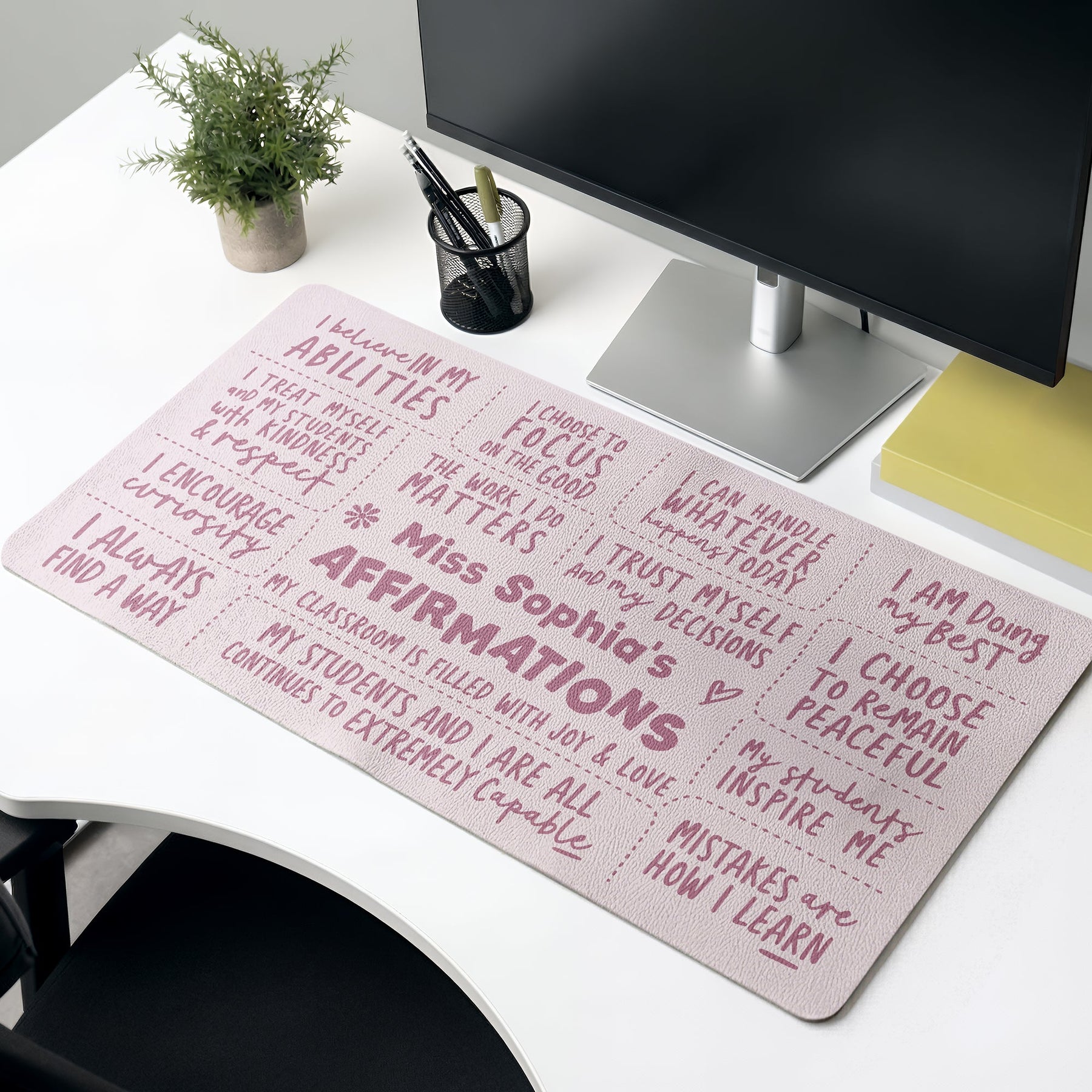 Teacher Affirmation - Personalized Desk Mat