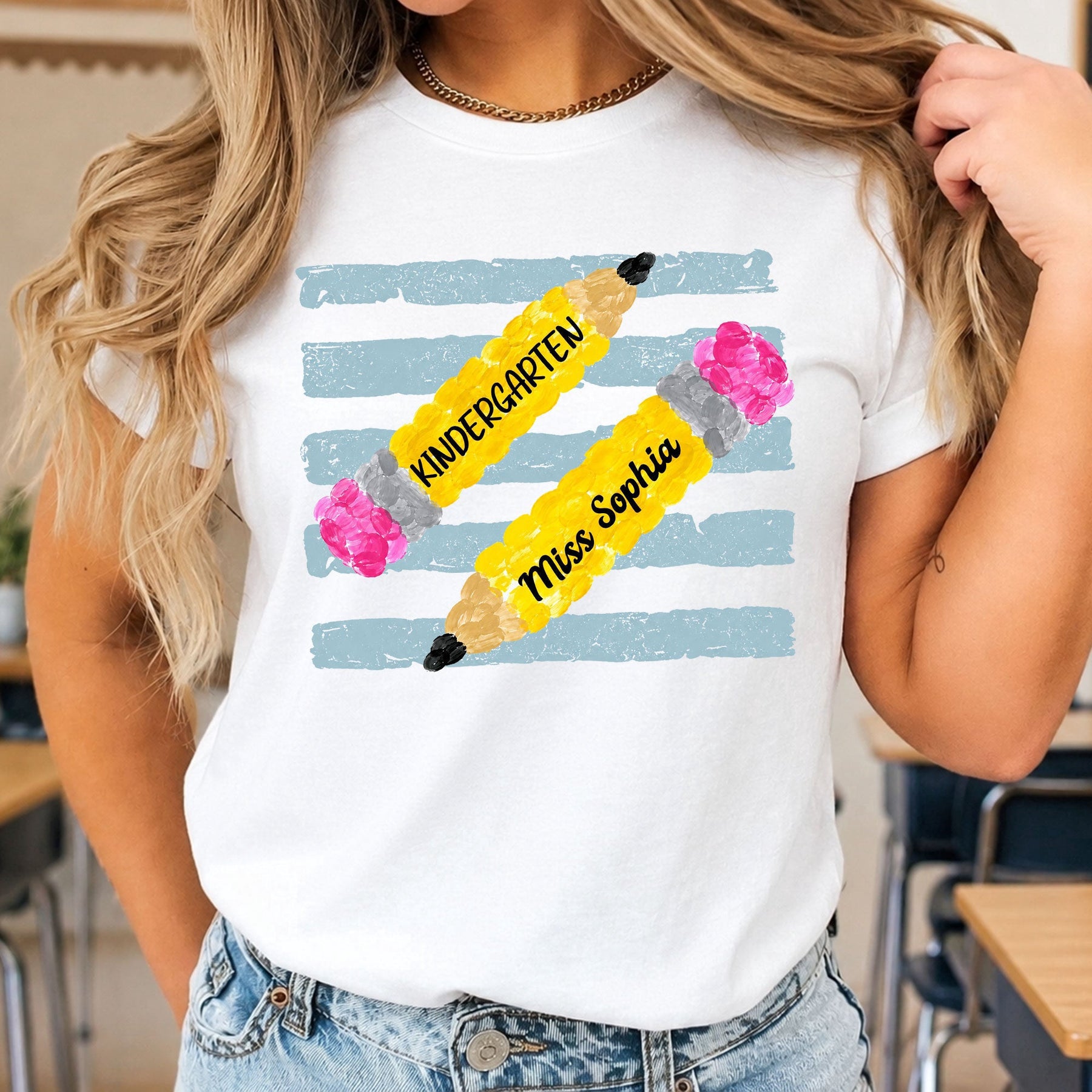 Teacher Pencil - Personalized Shirt