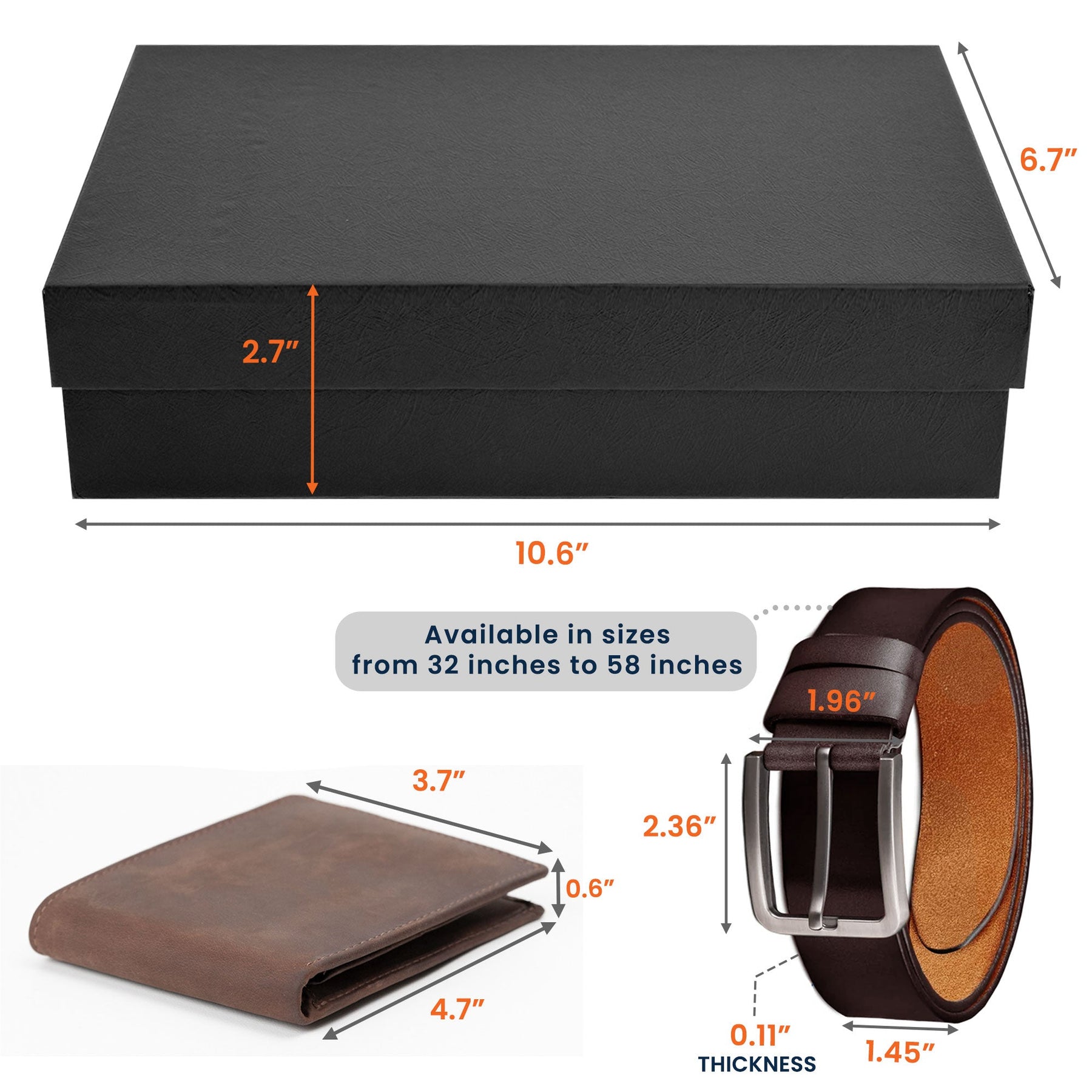 Thank You For Stepping Up, Dad - Father's Day Leather Gift Box Set