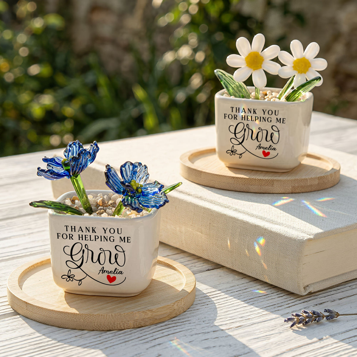 Thank You For Helping Me Grow - Personalized Plant Pot