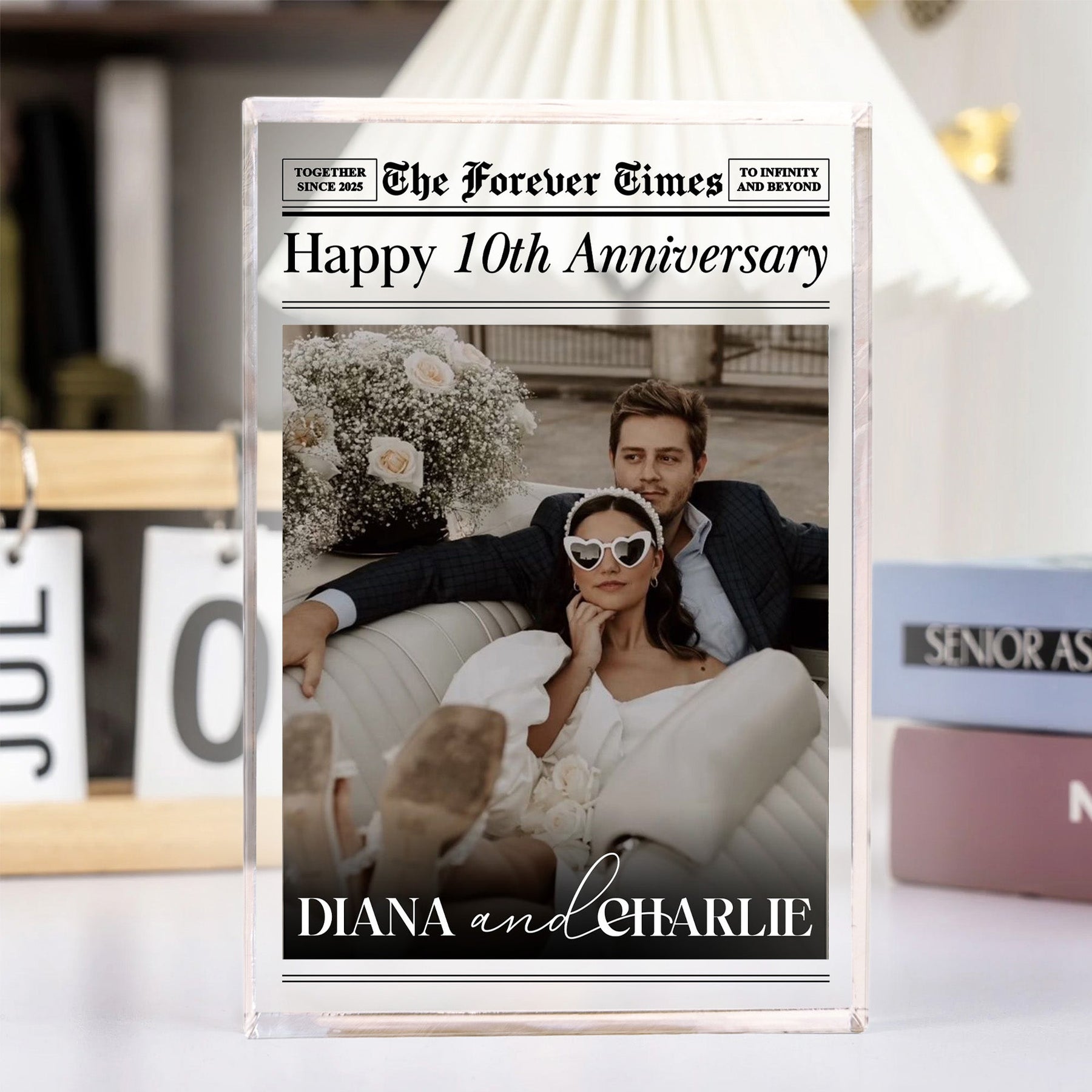 The Anniversary Times You & Me We Got This - Personalized Acrylic Photo Plaque