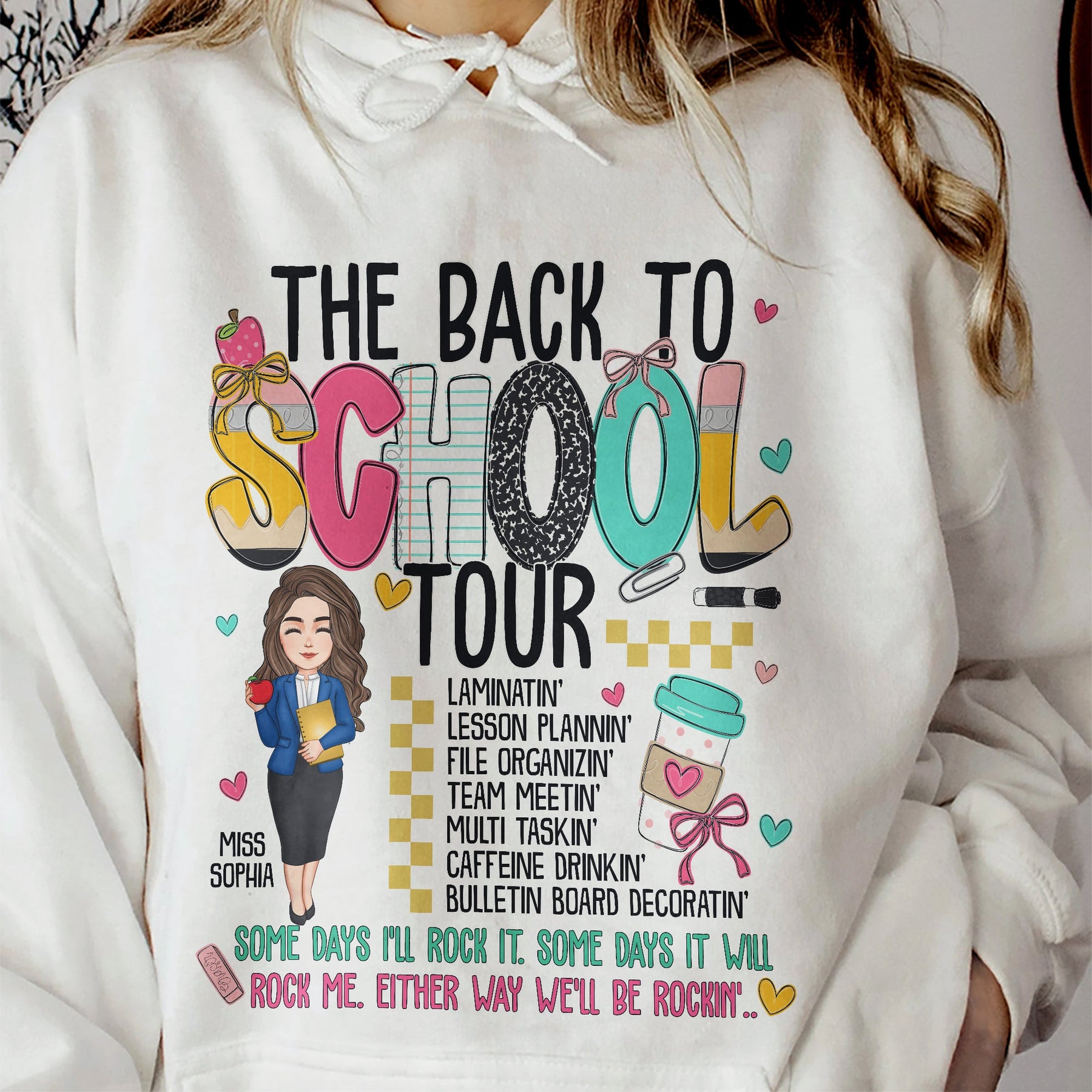 The Back To School Tour Teacher Custom Gift - Personalized Shirt