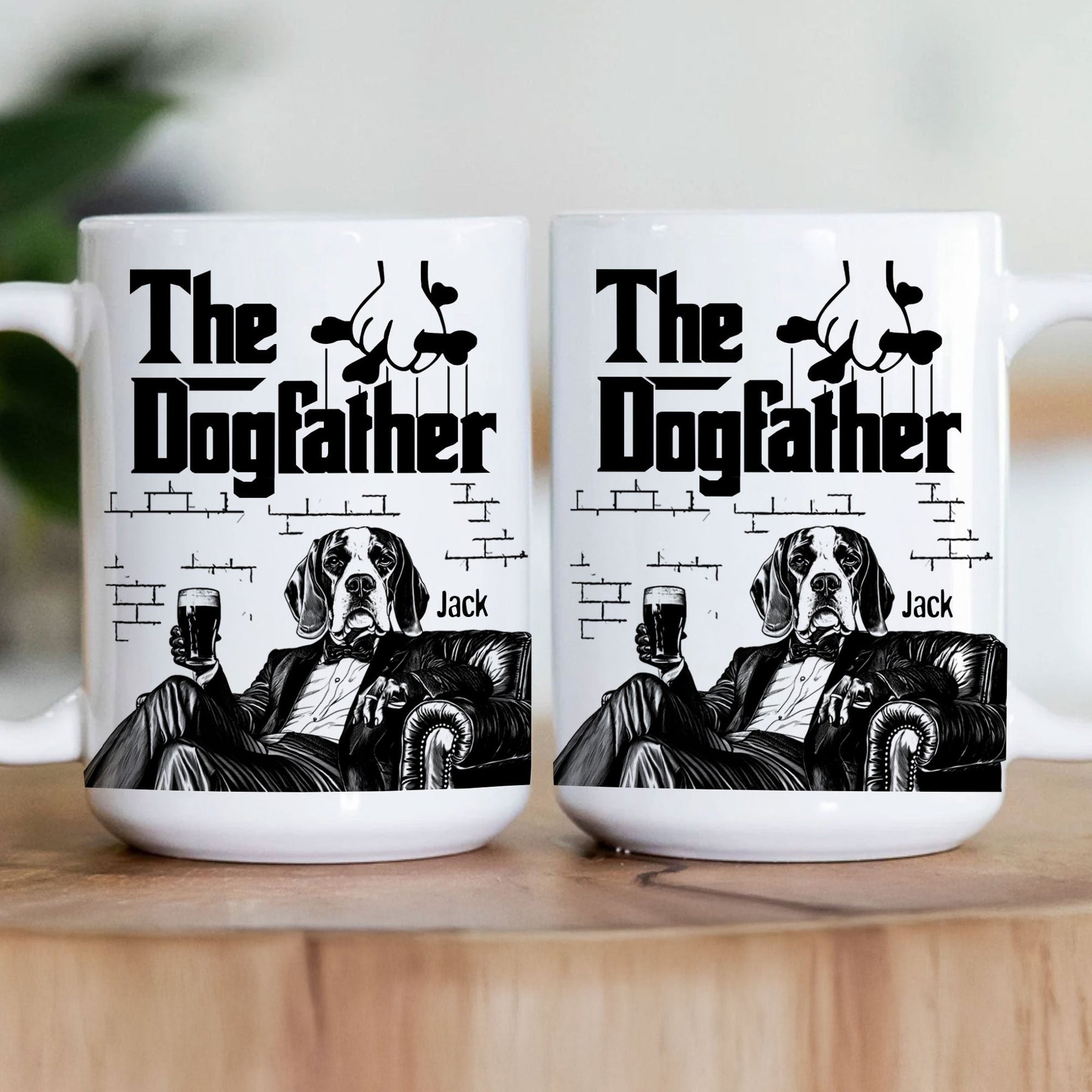 The Dog Father - Dog Dad Gifts - Mafia Dogs - Personalized Mug