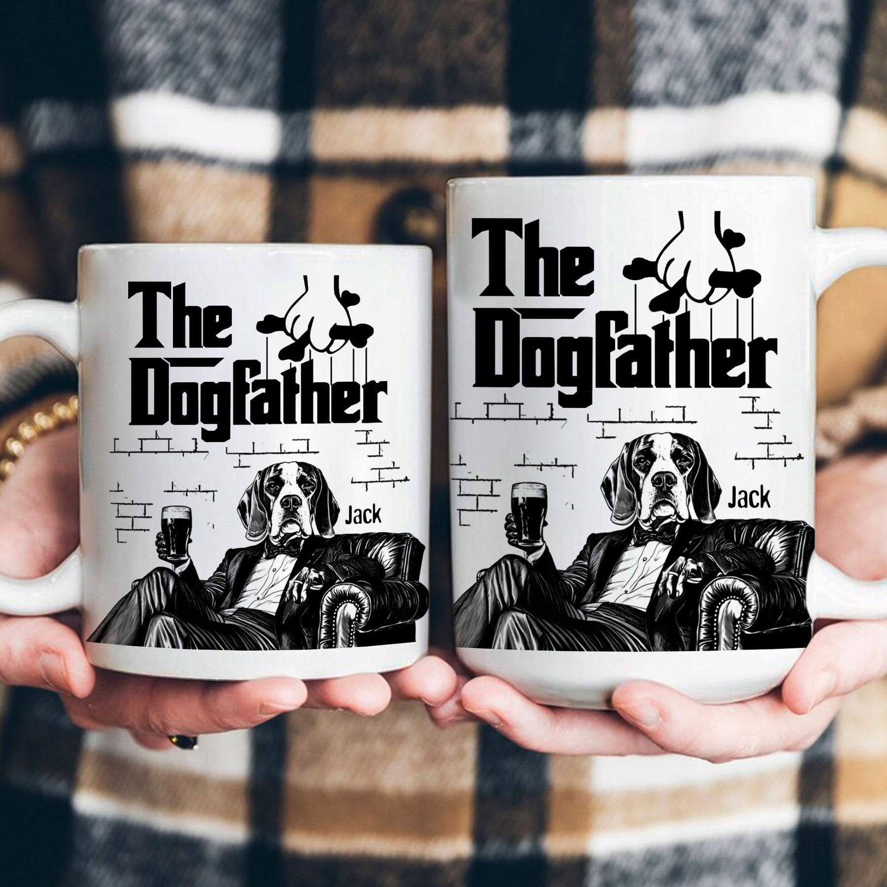 The Dog Father - Dog Dad Gifts - Mafia Dogs - Personalized Mug