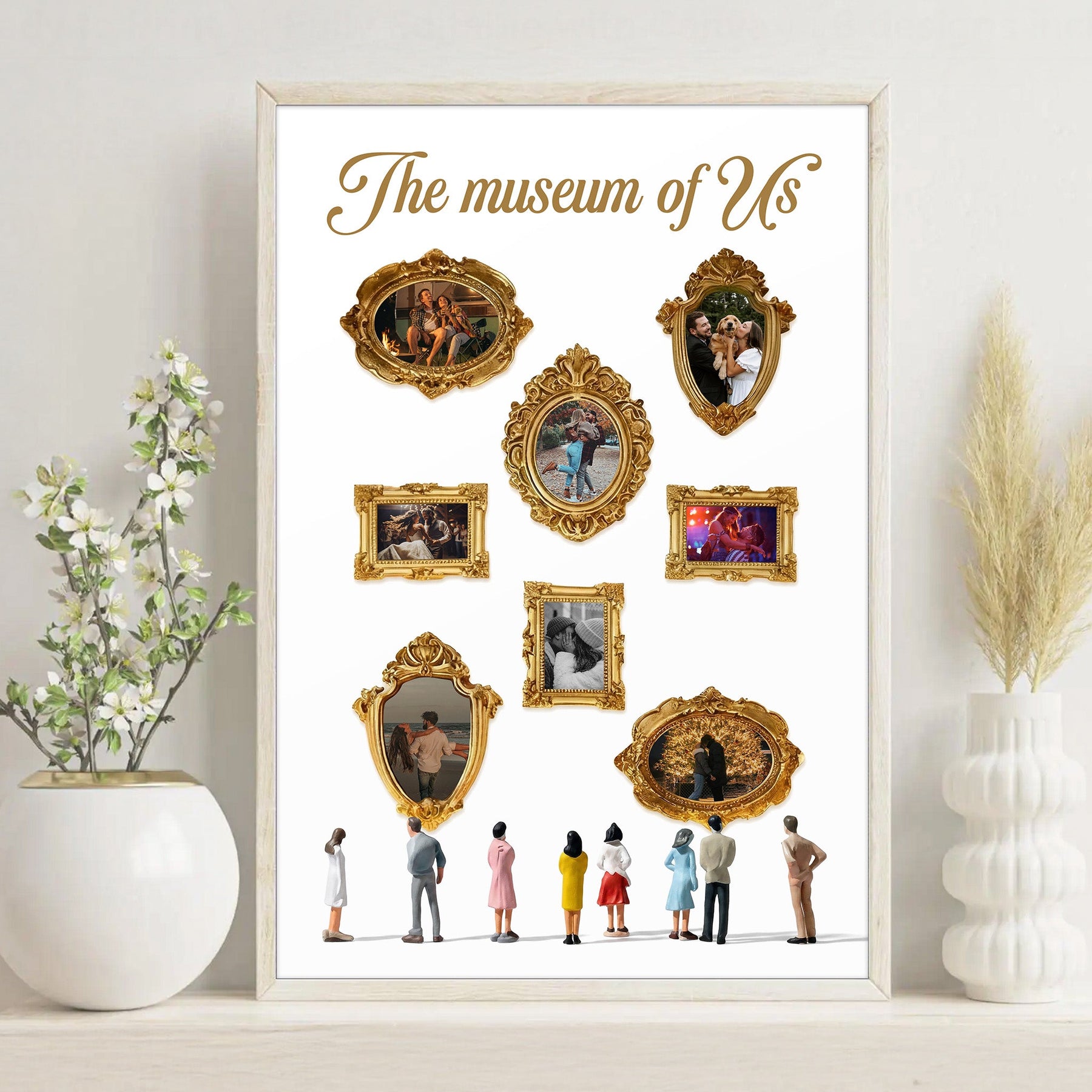 The Museum Of Us - Custom With Couple Photos - Personalized Photo Poster