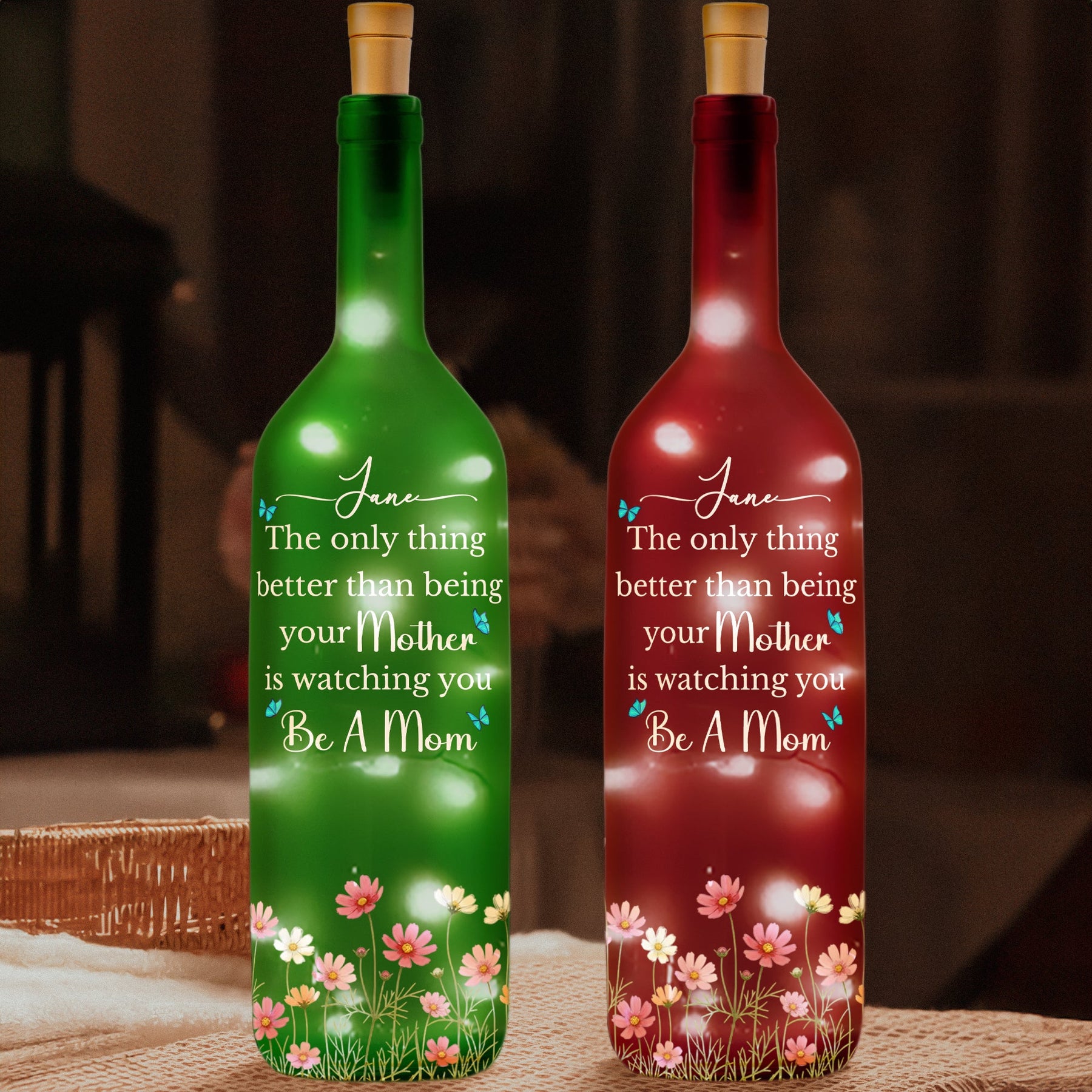 The Only Thing Better Than Being Your Mother - Personalized Bottle Lamp