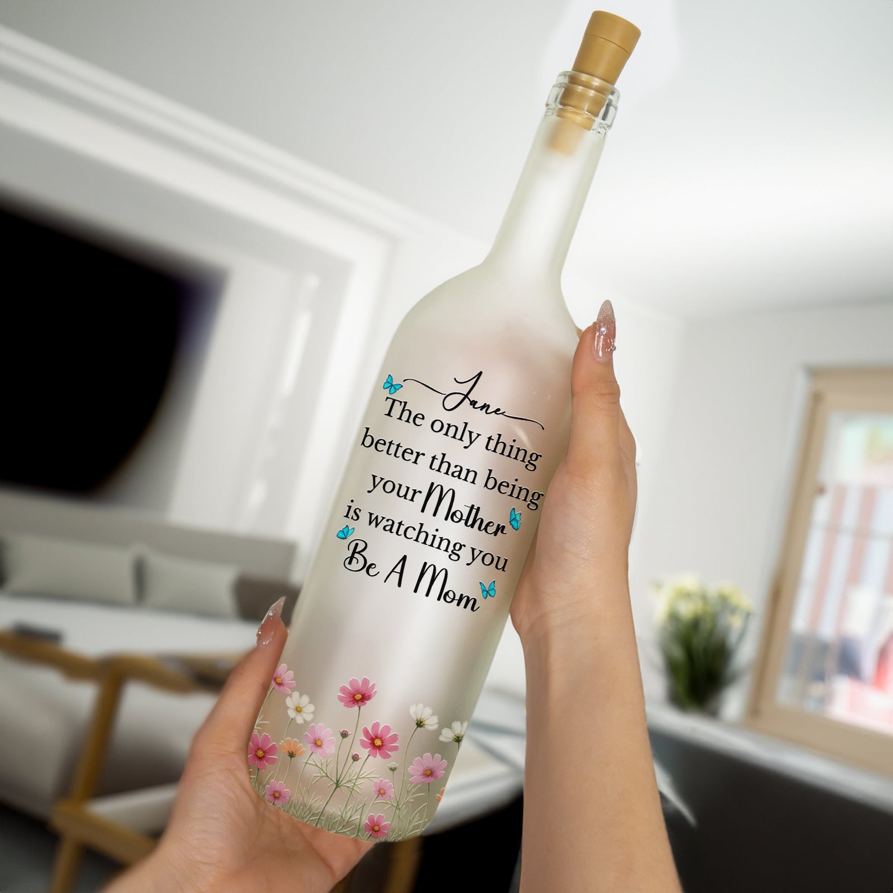The Only Thing Better Than Being Your Mother - Personalized Bottle Lamp