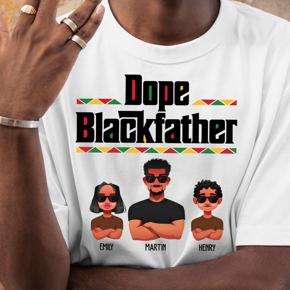 The Black Father New Version Father's Day Gift For Dad, Husband - Personalized Shirt