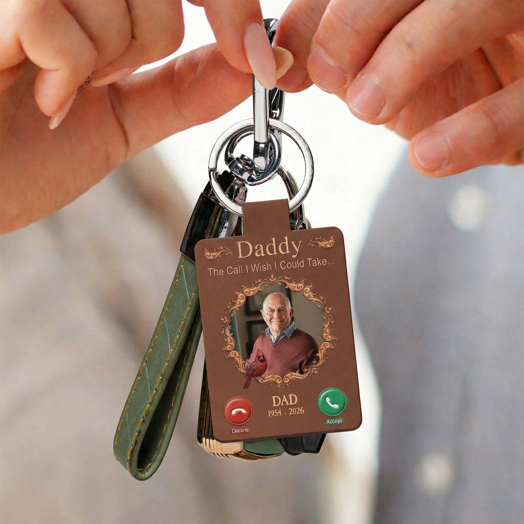 The Call I Wish I Could Take... Memorial Gifts - Personalized Keychain