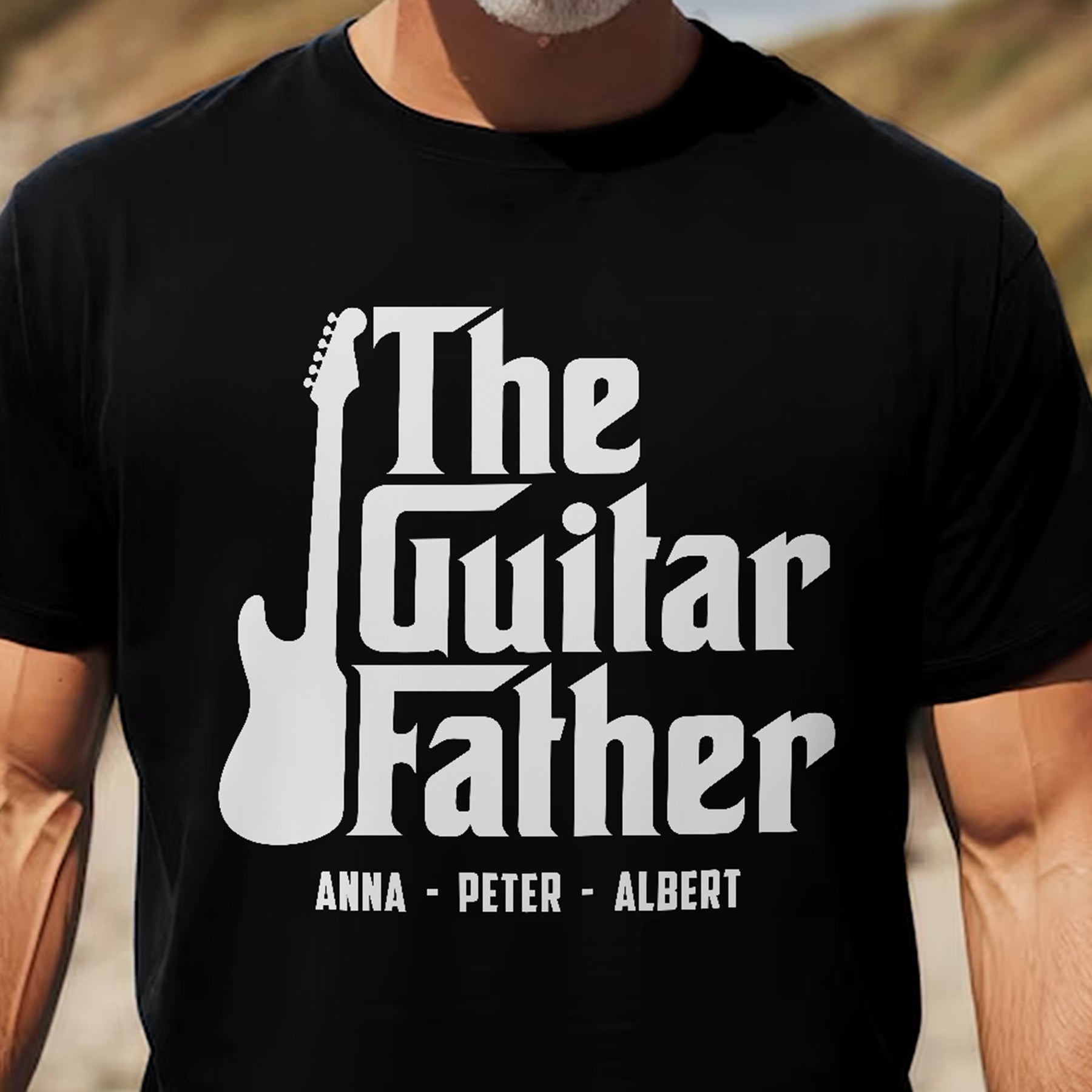 The Guitar Father - Personalized Shirt