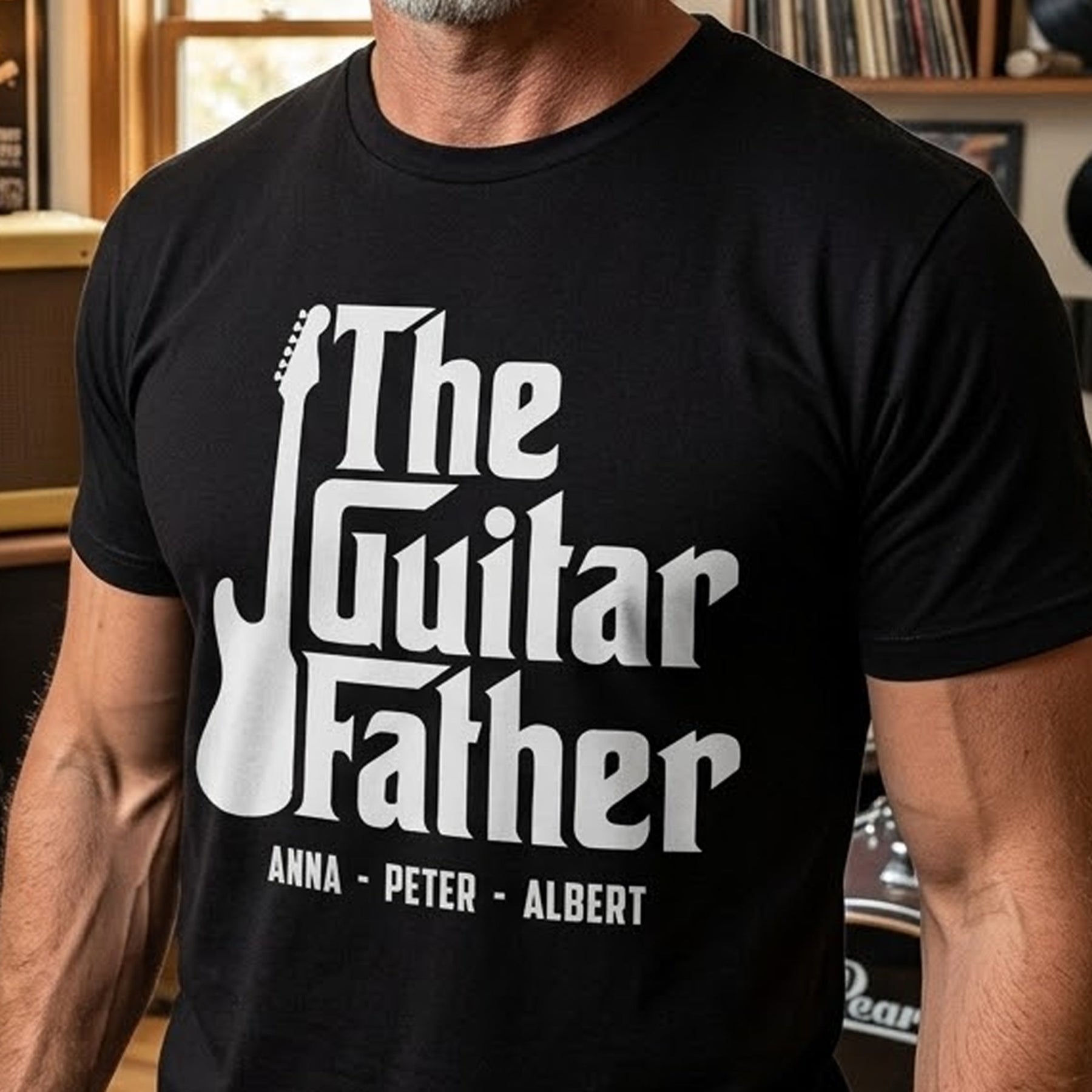 The Guitar Father - Personalized Shirt