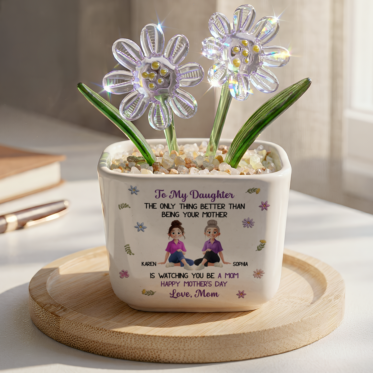 The Only Thing Better Than Being Your Mother Is Watching You Be A Mom - Personalized Plant Pot