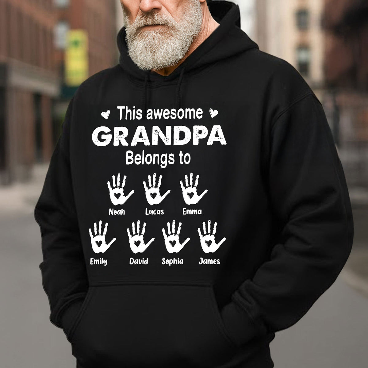 This Awesome Grandpa Belongs To - Personalized Shirt