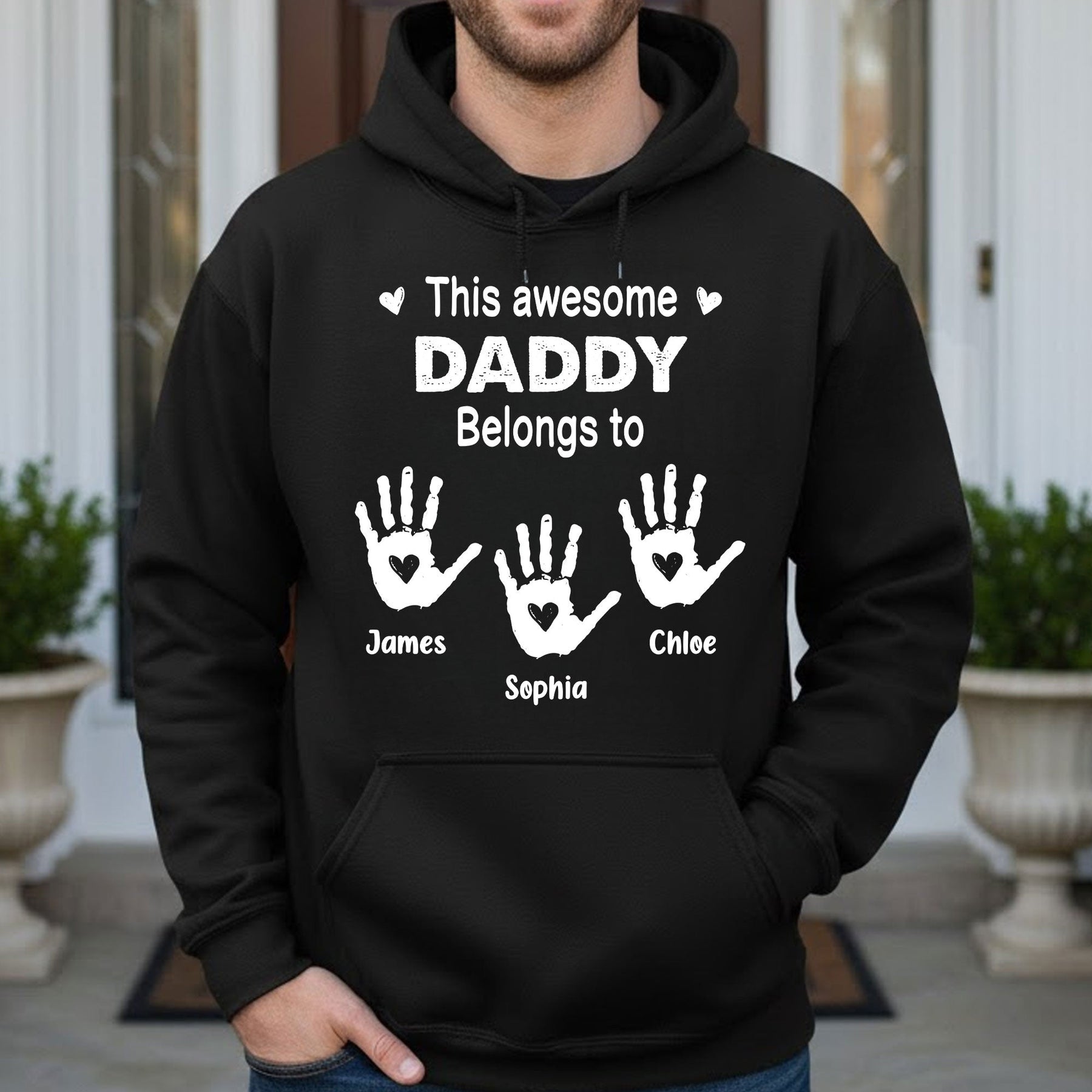 This Awesome Grandpa Belongs To - Personalized Shirt