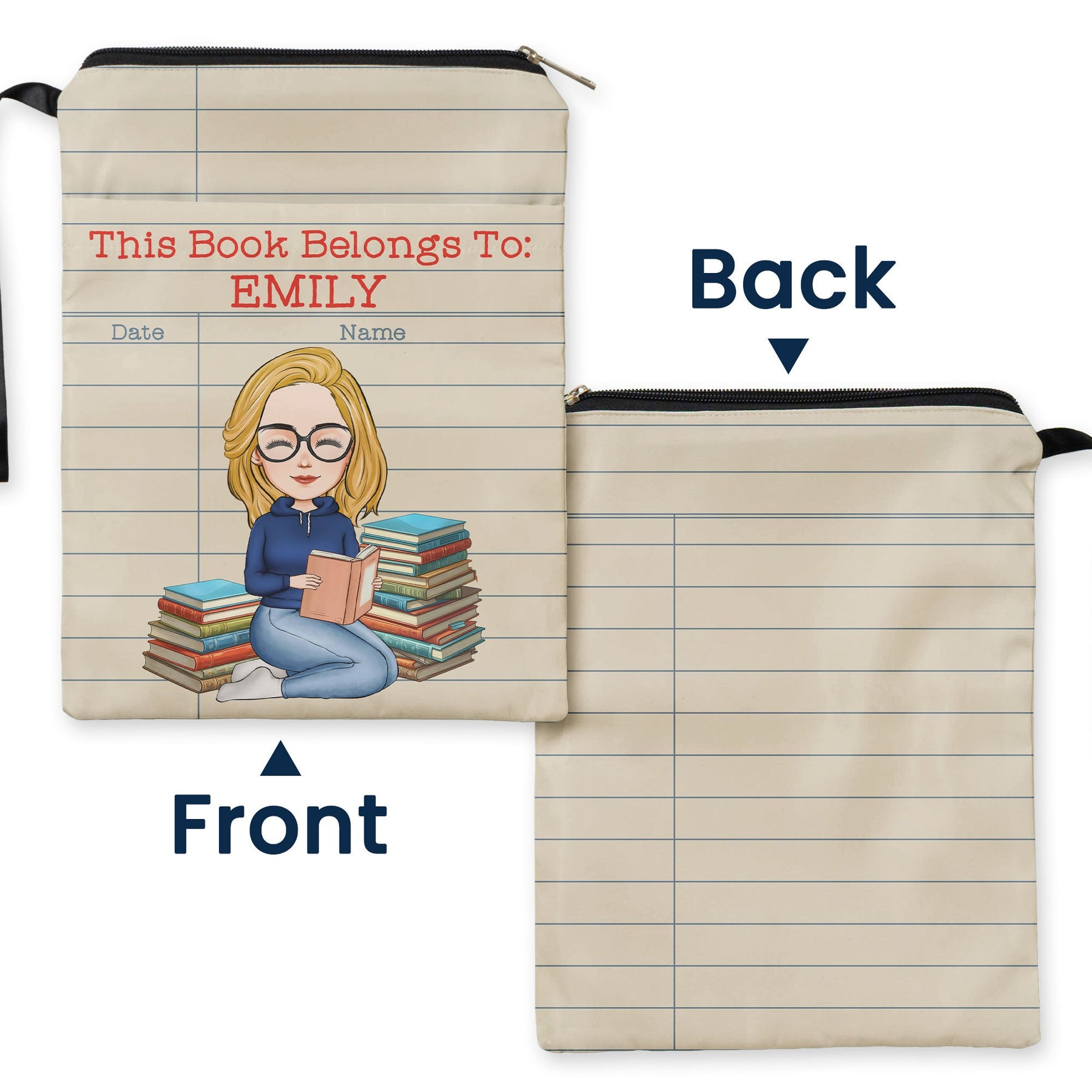 This Book Belongs To - Personalized Book Sleeve