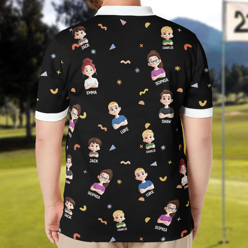 This Dad Belongs To - Personalized Polo Shirt