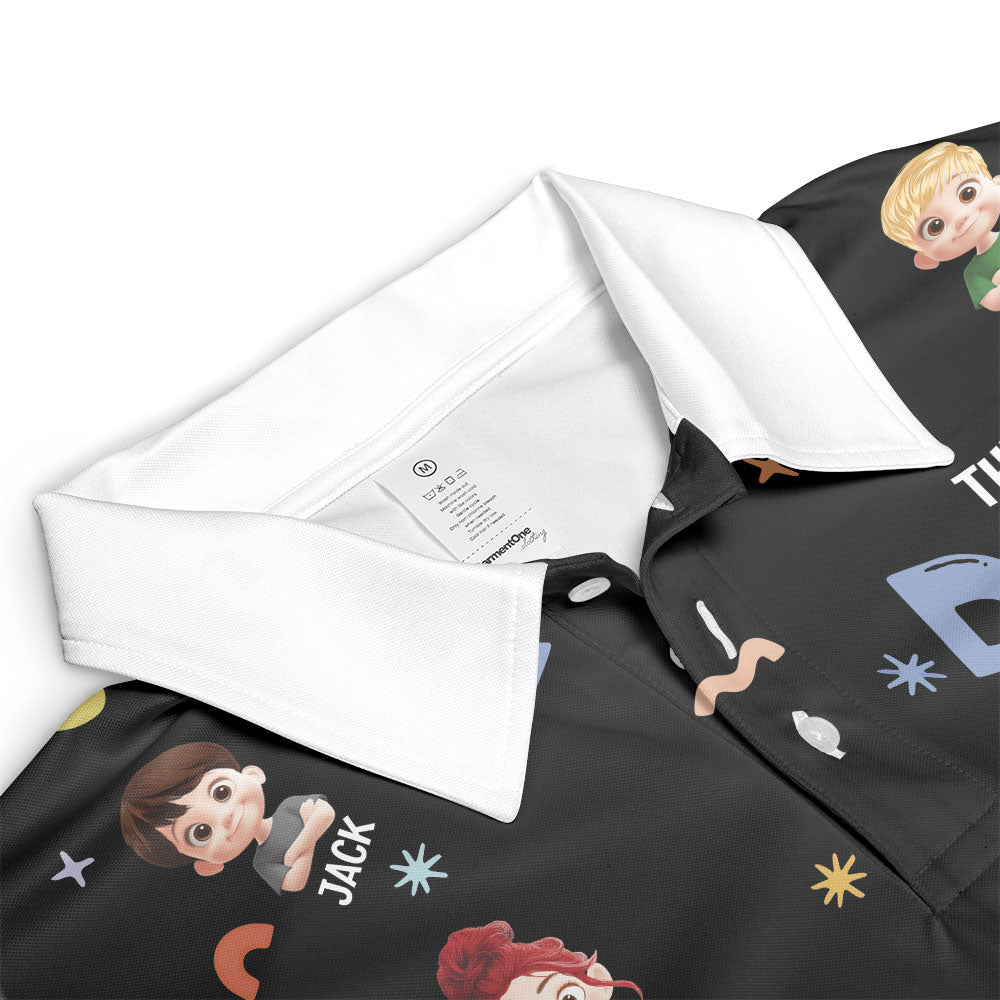 This Dad Belongs To - Personalized Polo Shirt