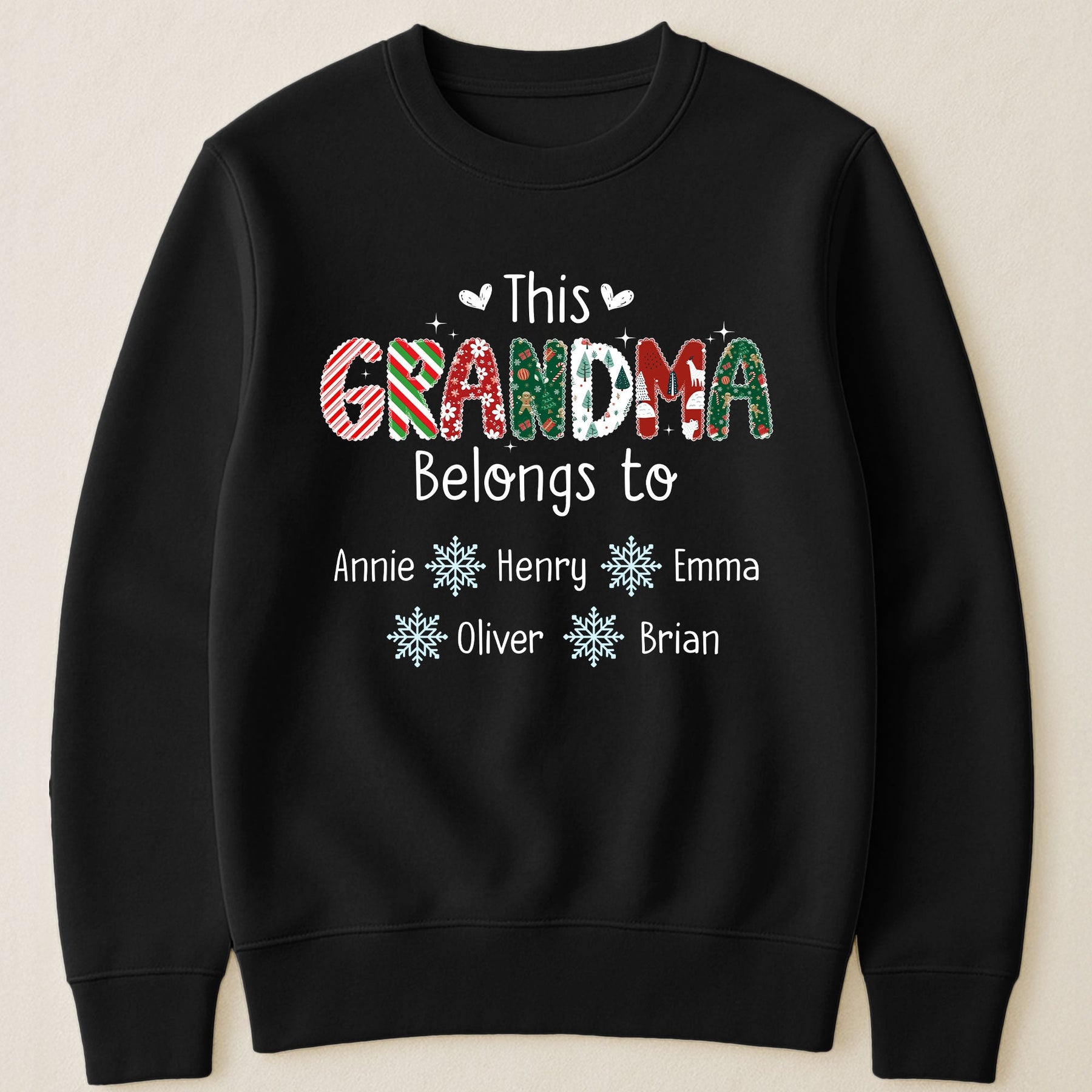 This Grandma Belongs To Christmas Vibe - Personalized Shirt