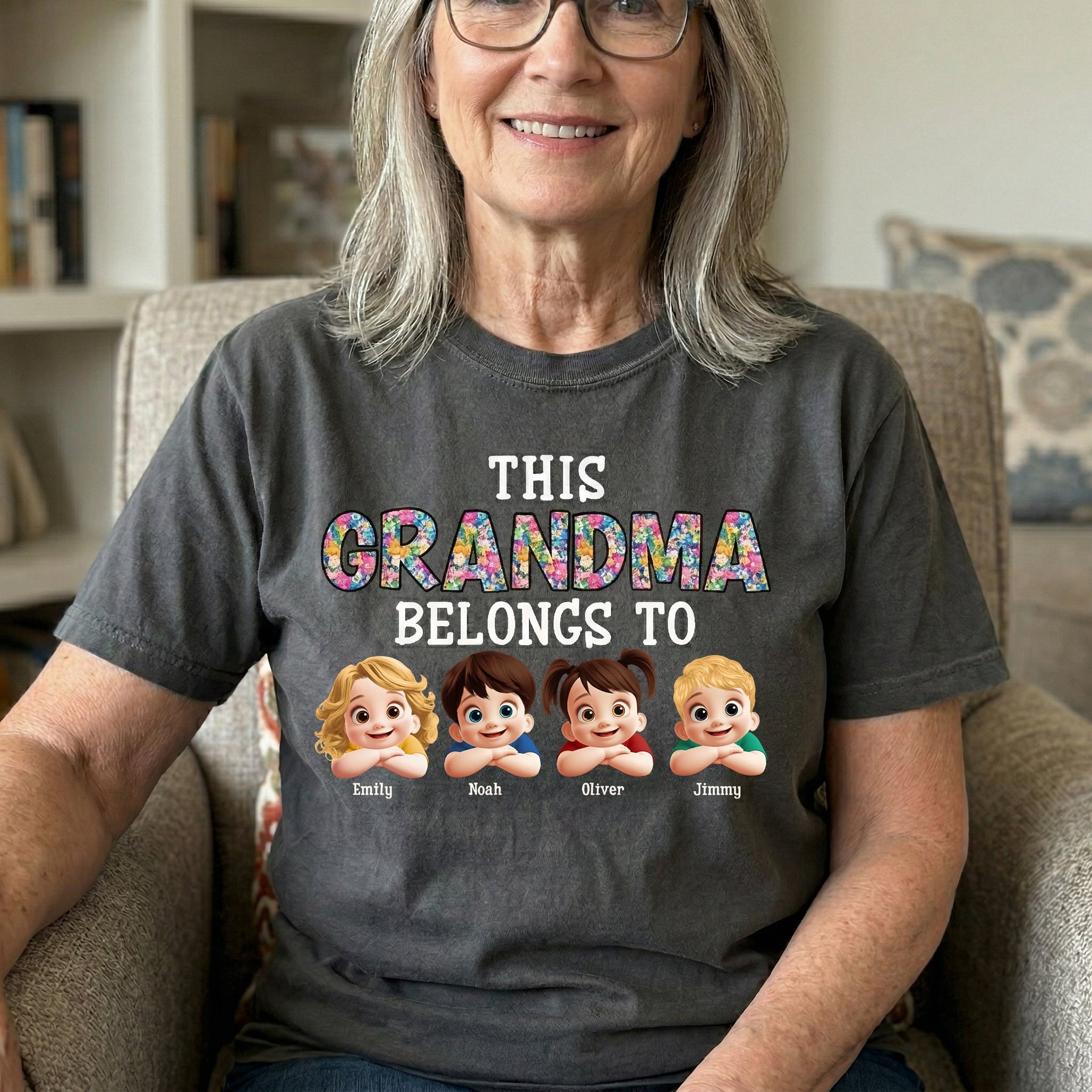 This Grandma Belongs To Peeking 3D - Personalized Shirt