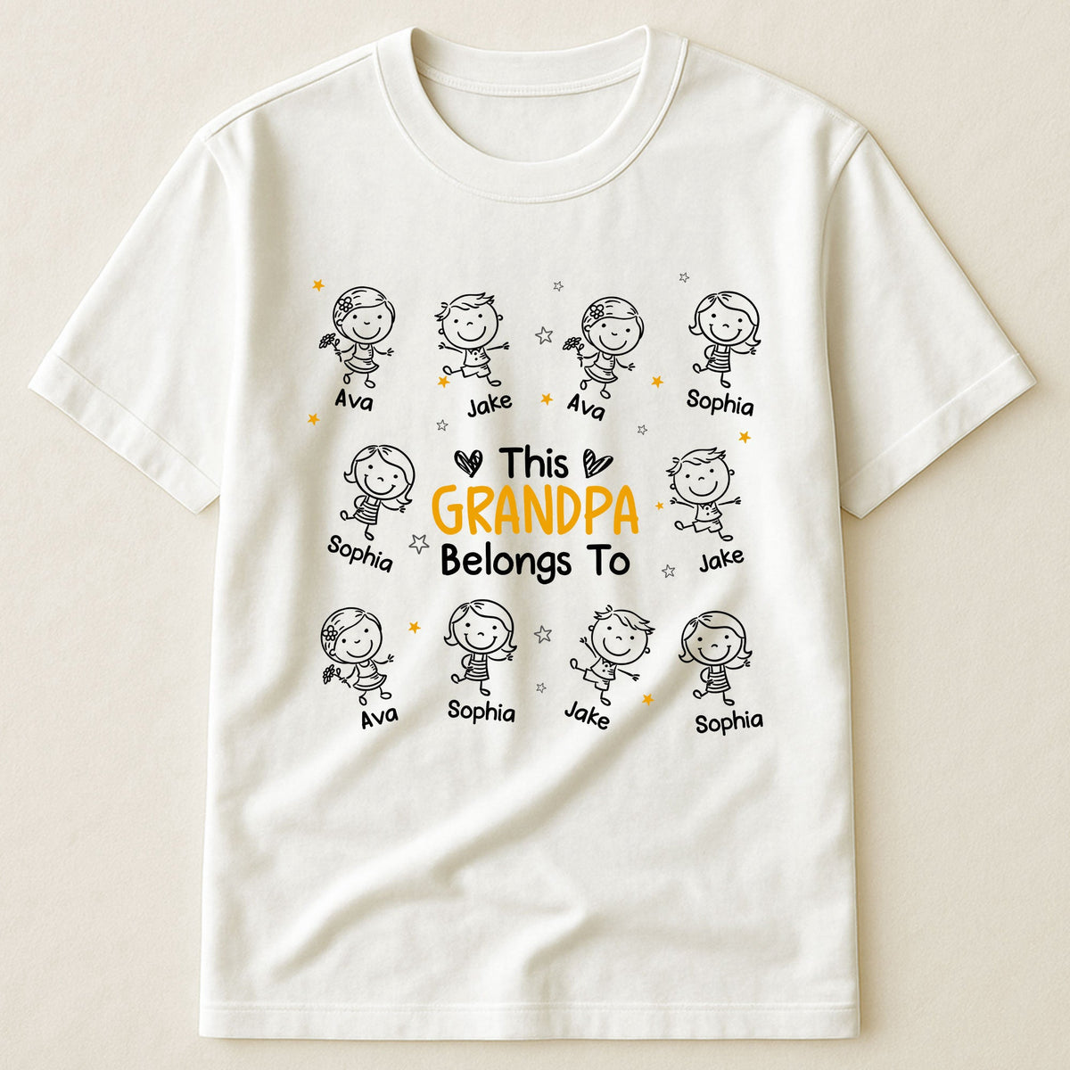 This Grandpa Belongs To Doodle - Personalized Shirt