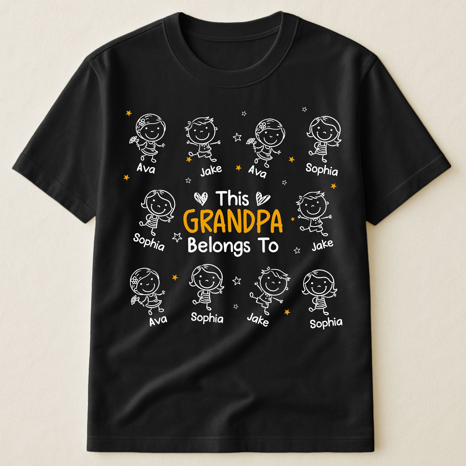 This Grandpa Belongs To Doodle Ver - Personalized Shirt