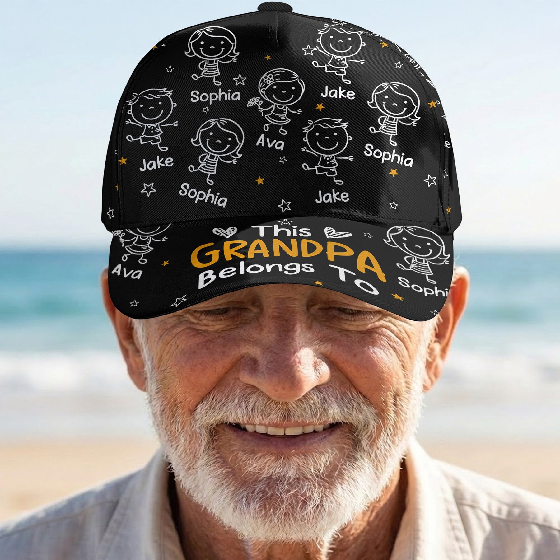 This Grandpa Grandma Mommy Daddy Belongs To Doodle - Personalized Classic Cap
