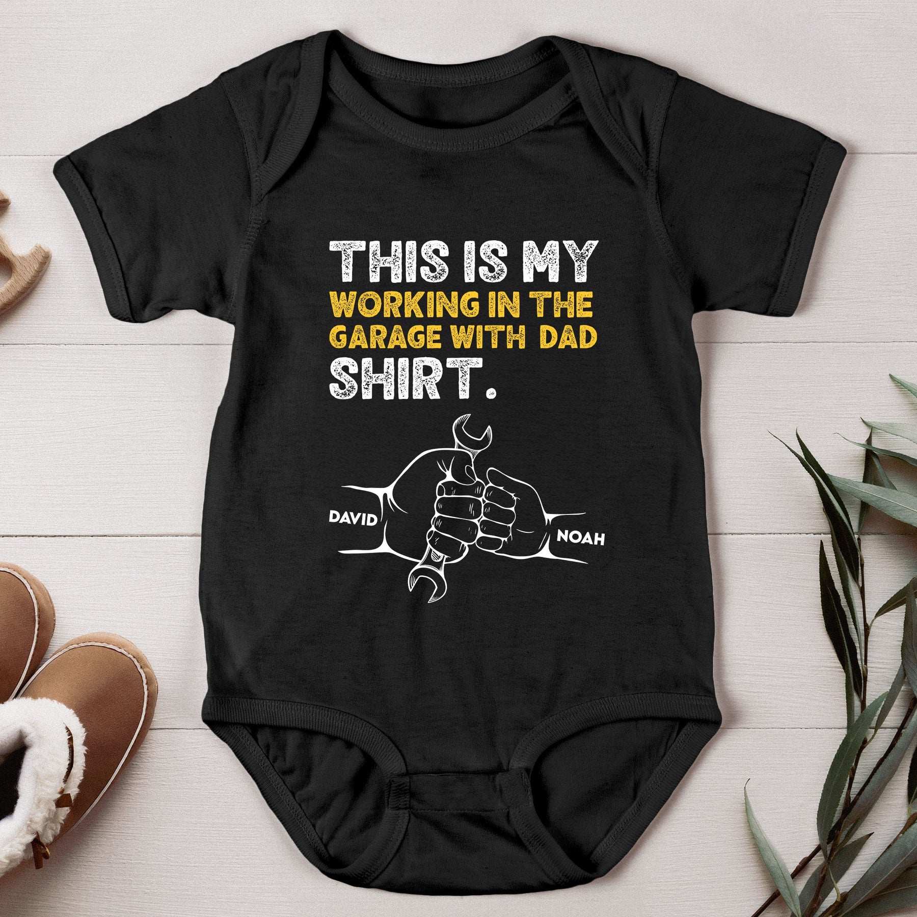 This Is My Garage Shirt - Personalized Matching Shirt And Baby Bodysuit