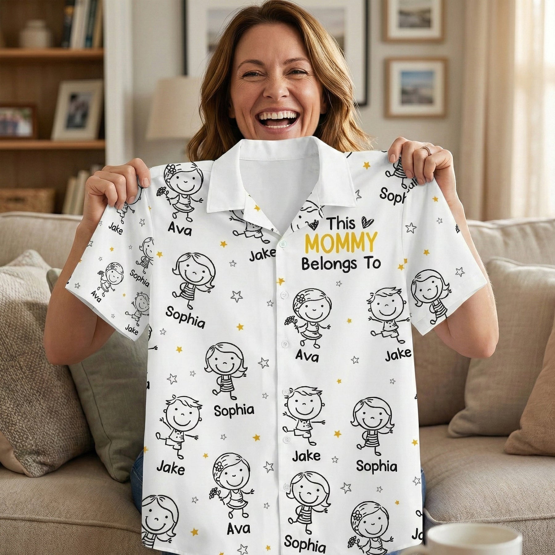 This Mommy Belongs To Doodle - Personalized Hawaiian Shirt