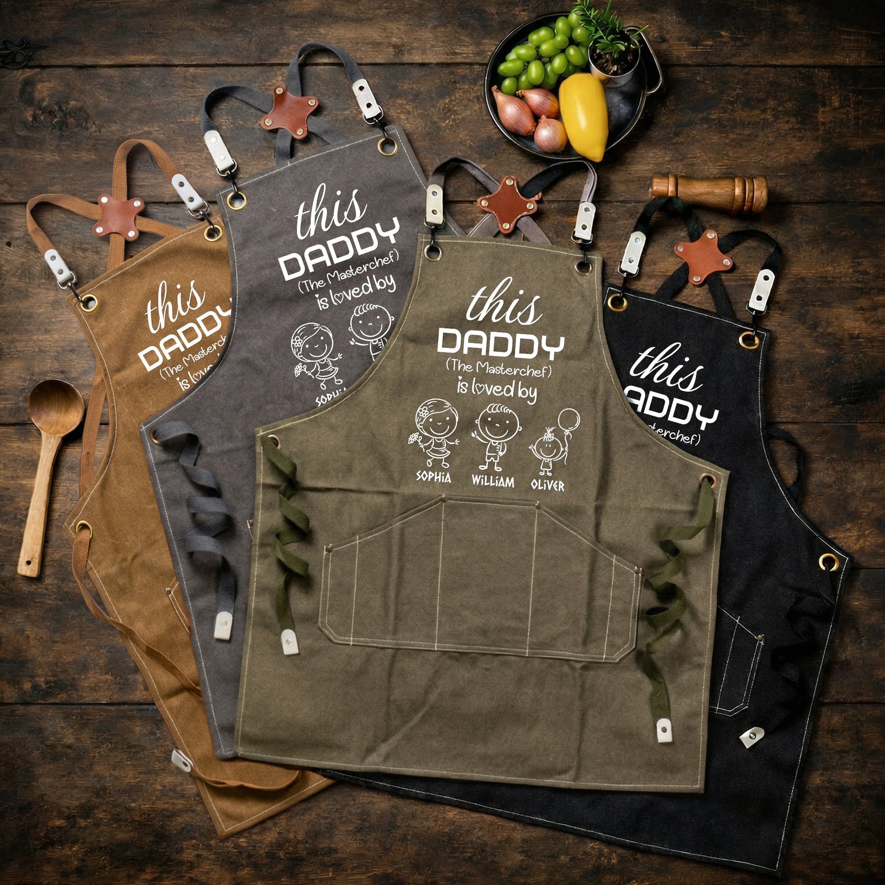 This Daddy Is Loved By Kids - Personalized Apron