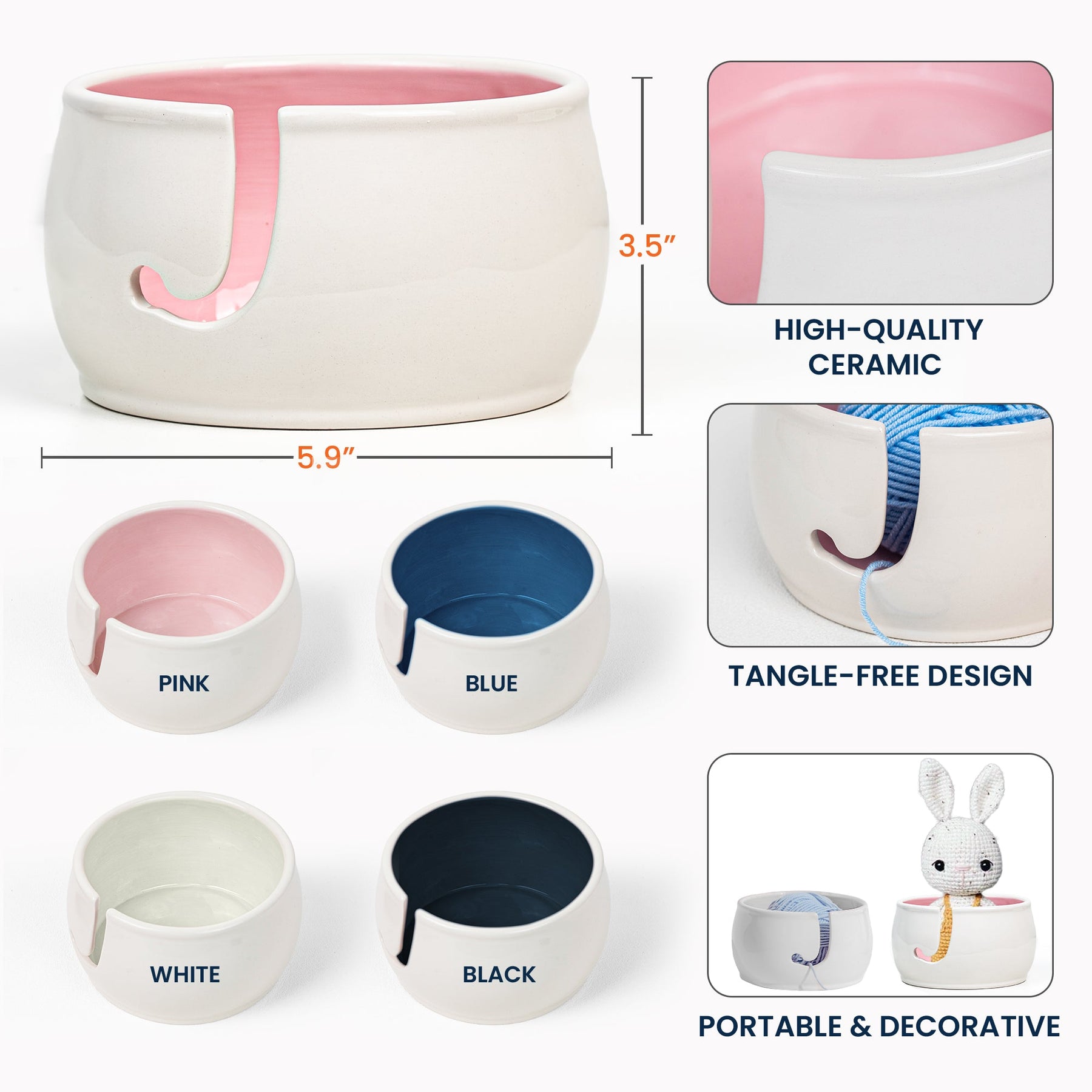 This Grandma Belongs To - Personalized Yarn Bowl