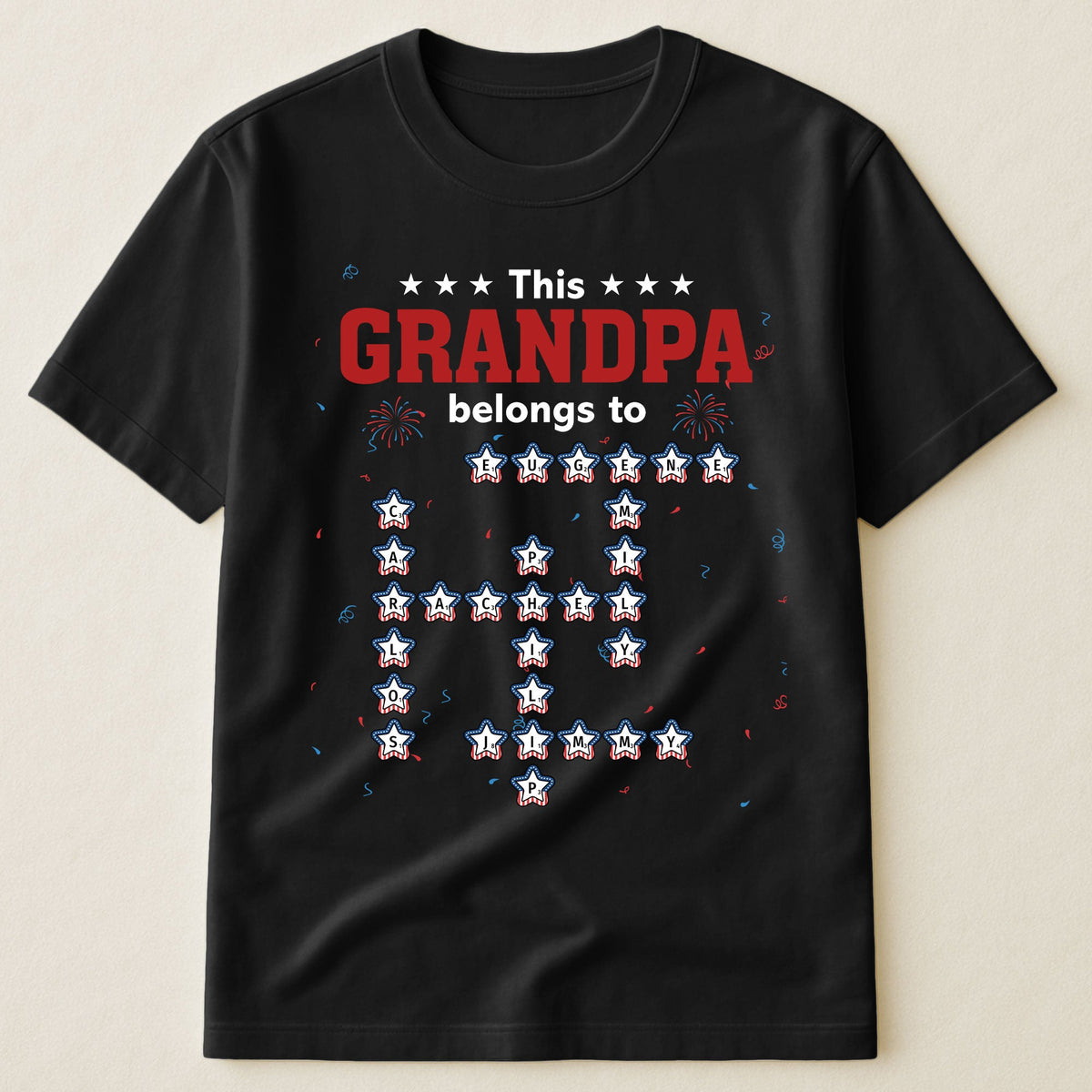 This Grandpa Belongs To Scrabble - Personalized Shirt