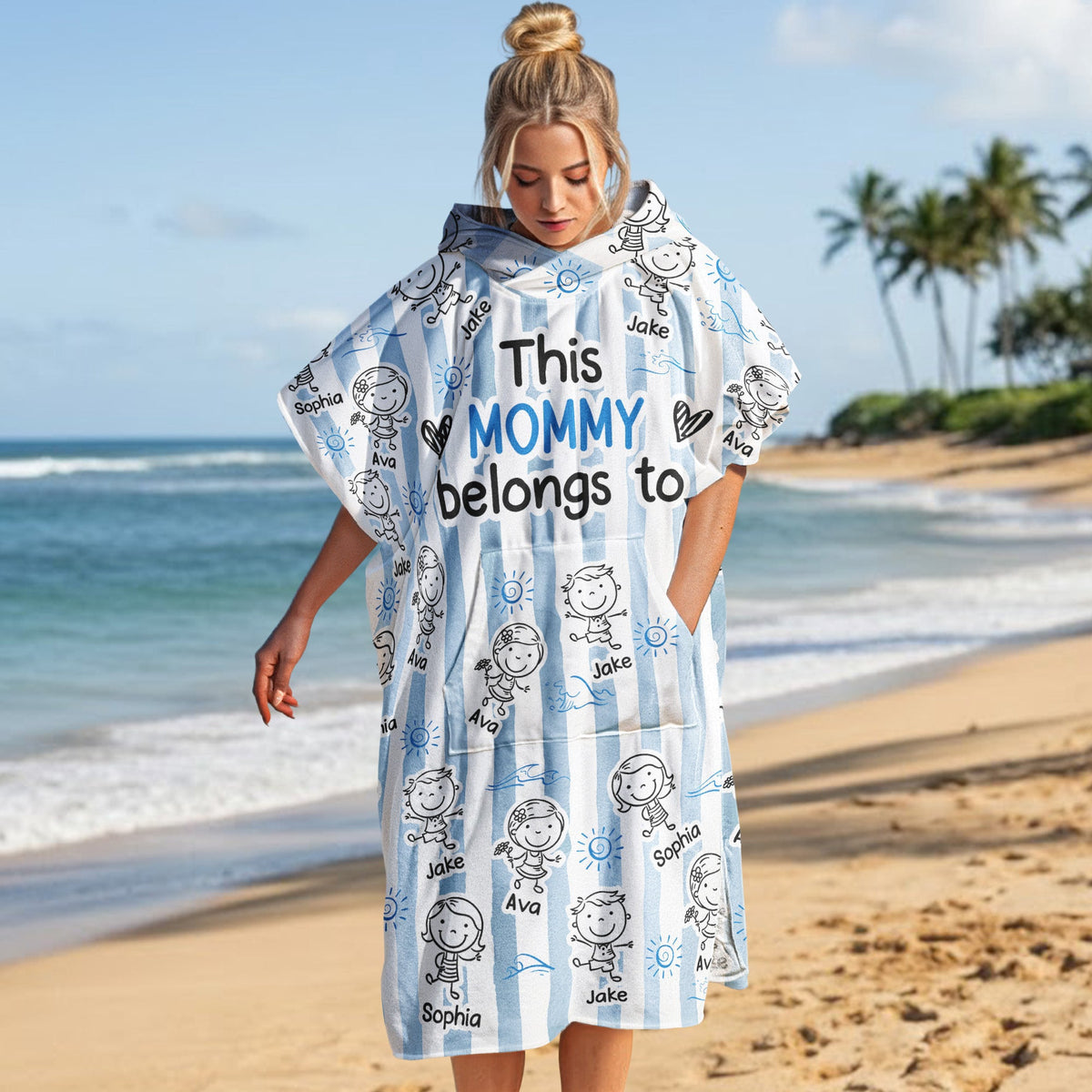 This Mommy Belongs To - Personalized Beach Towel