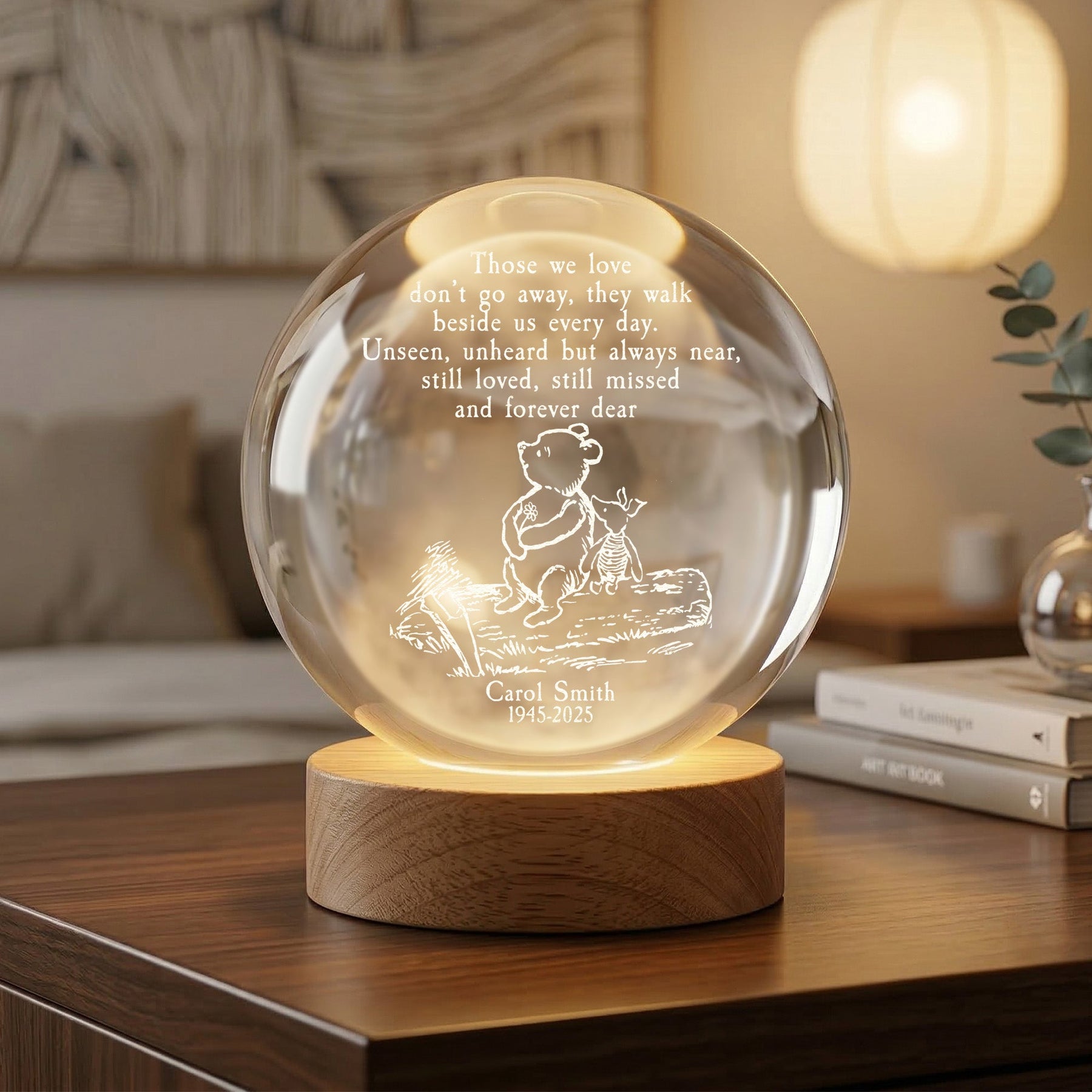 Those We Love Don't Go Away Remembrance Gift - Personalized Night Light