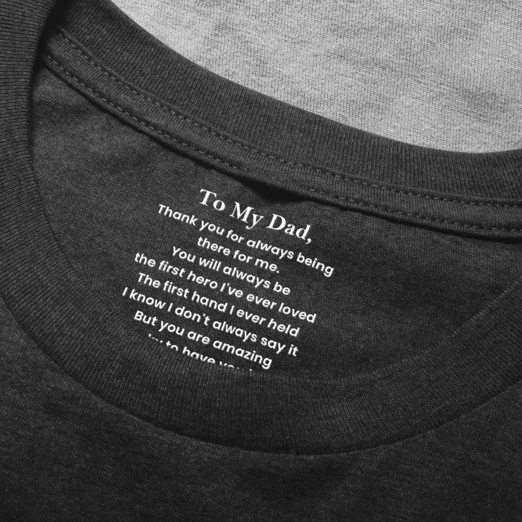 To My Dad Gift For Dad Grandpa Thank You Gift - Personalized Shirt