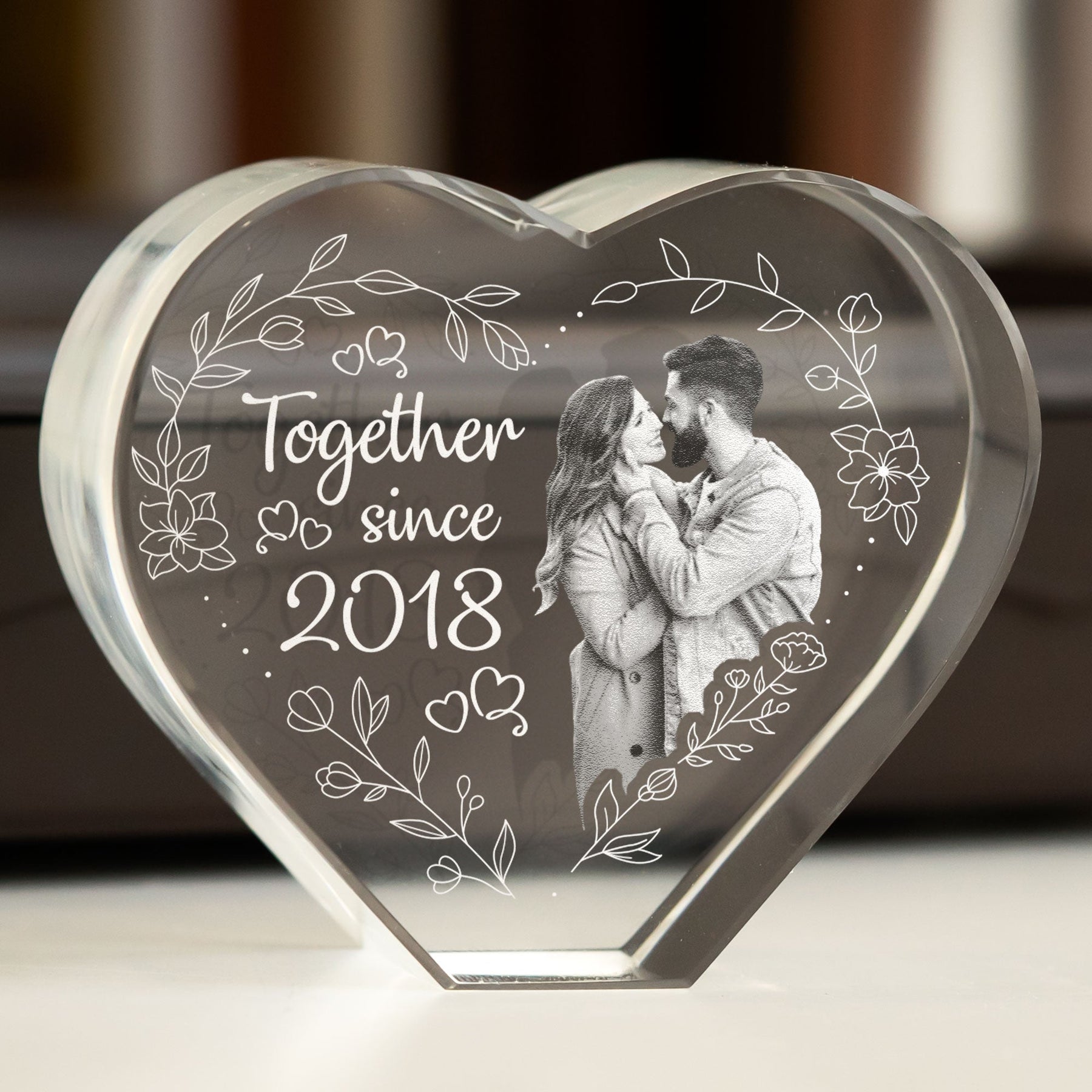 Together Since Couple - Custom 2D Crystal Photo
