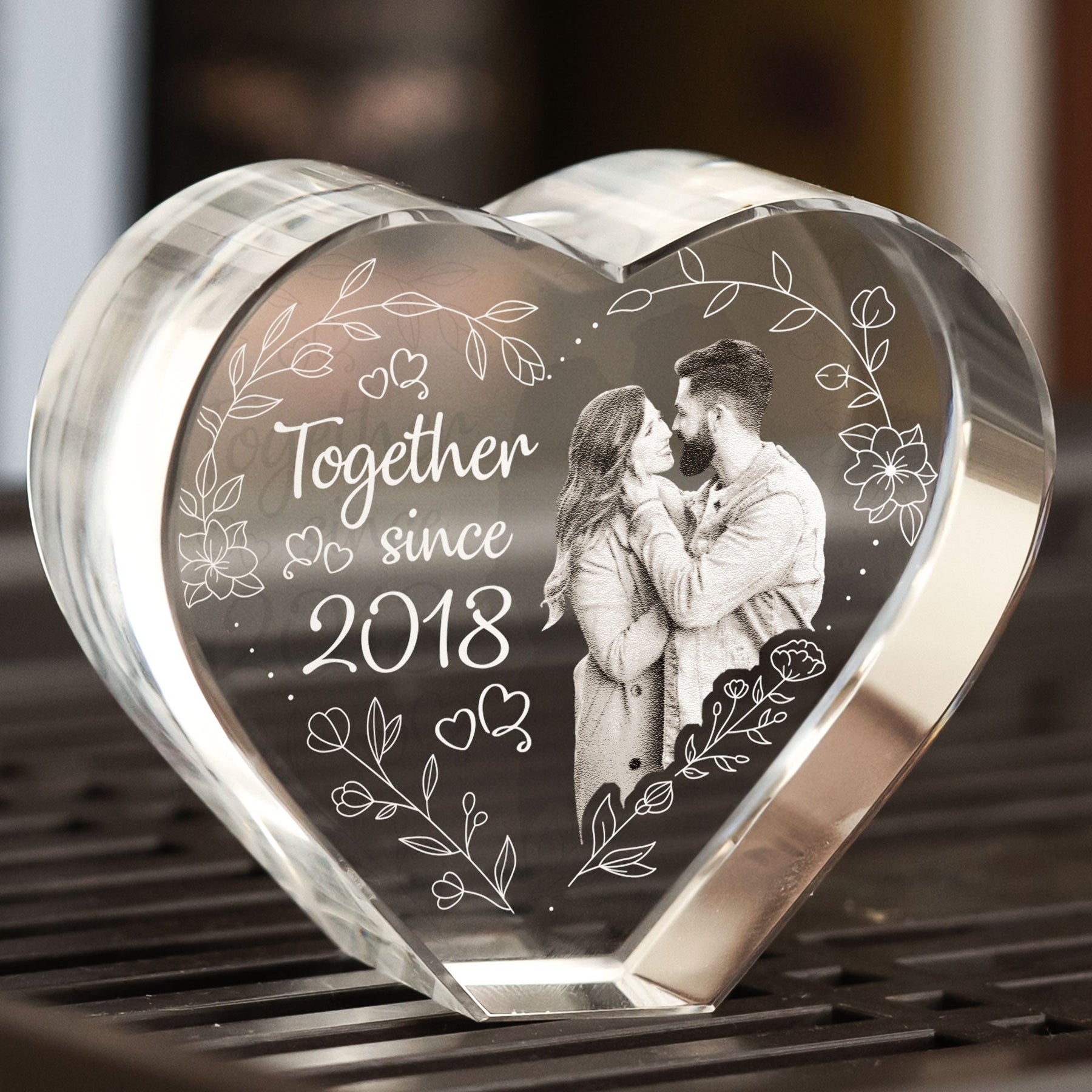 Together Since Couple - Custom 2D Crystal Photo