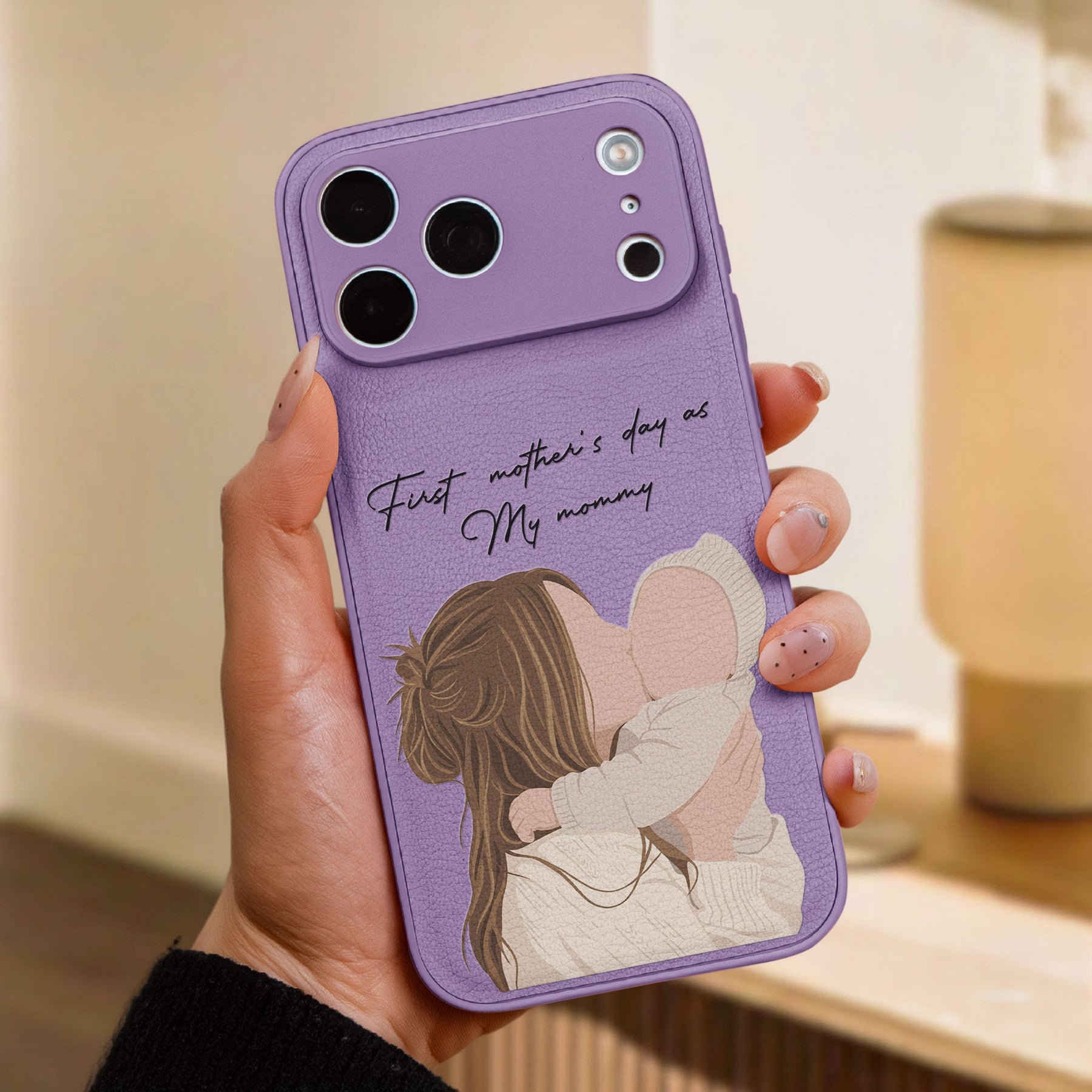 Turn Photo Into Faceless Art - For Mom, Daughter, 1st Mother's Day Gift - Personalized Phone Case