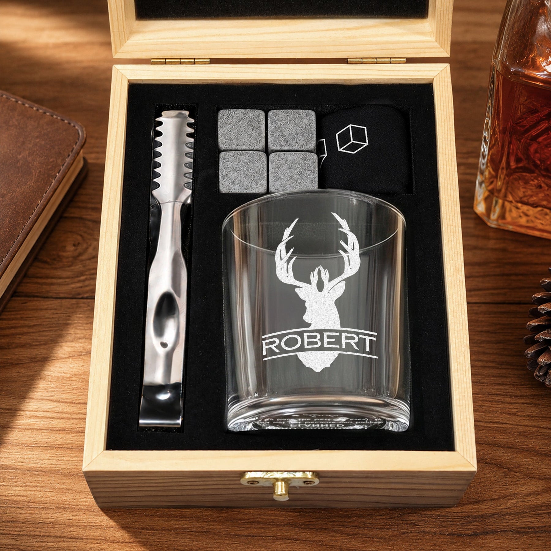 Turns Out I Like You A Lot More Than I Had Originally Planned - Fun Anniversary Gift For Him - Personalized Whiskey Glass Set